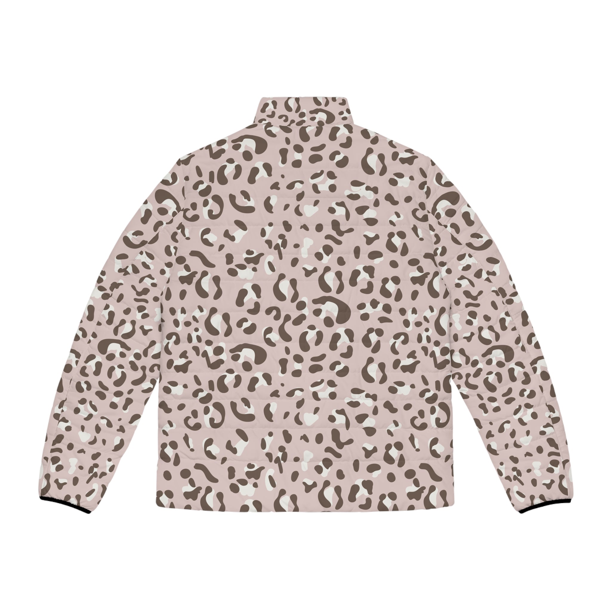 Leopard Print Puffer Jacket, Artsulli - Art is Long, Life is Short, All Over Prints, , , , , , , 