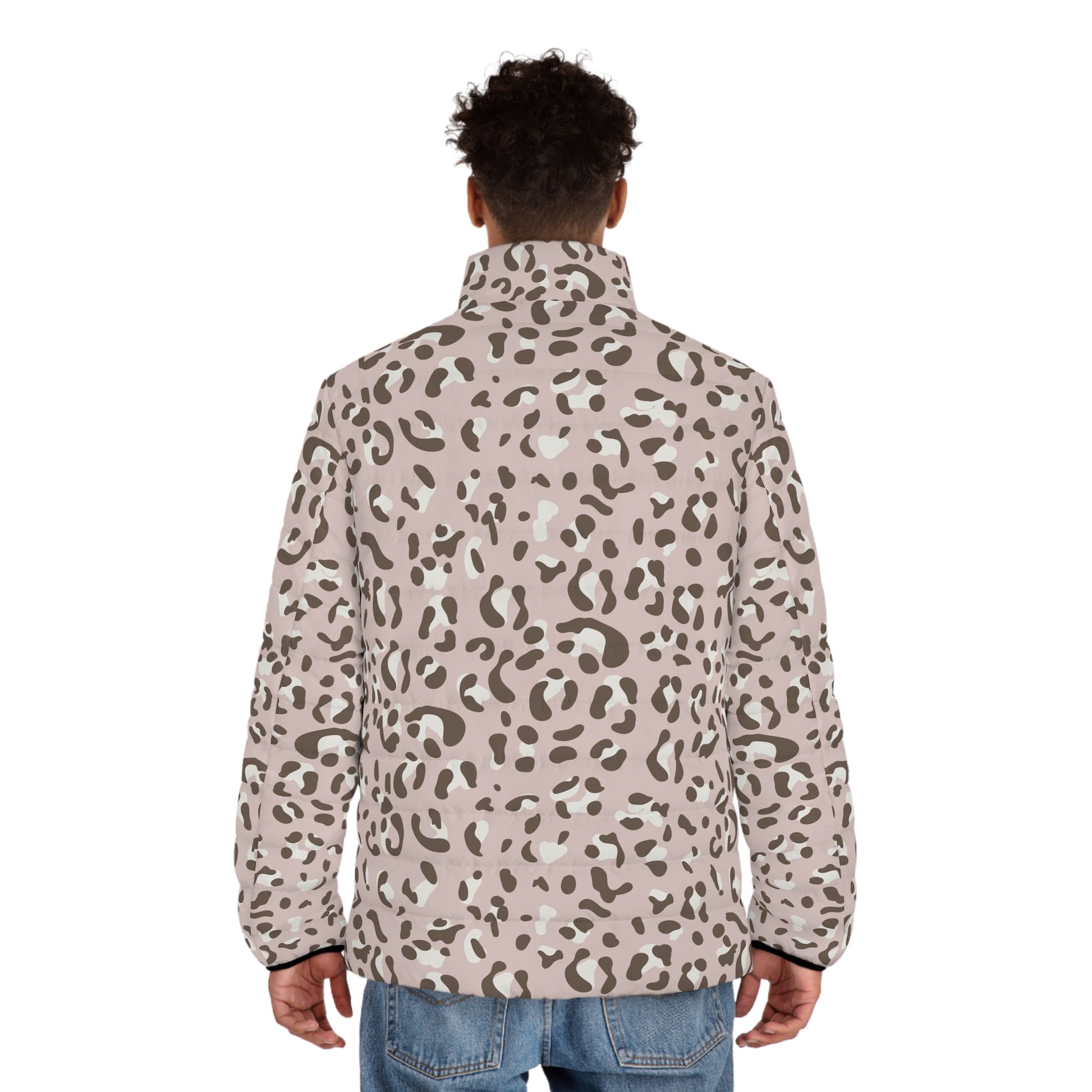Leopard Print Puffer Jacket, Artsulli - Art is Long, Life is Short, All Over Prints, , , , , , , 