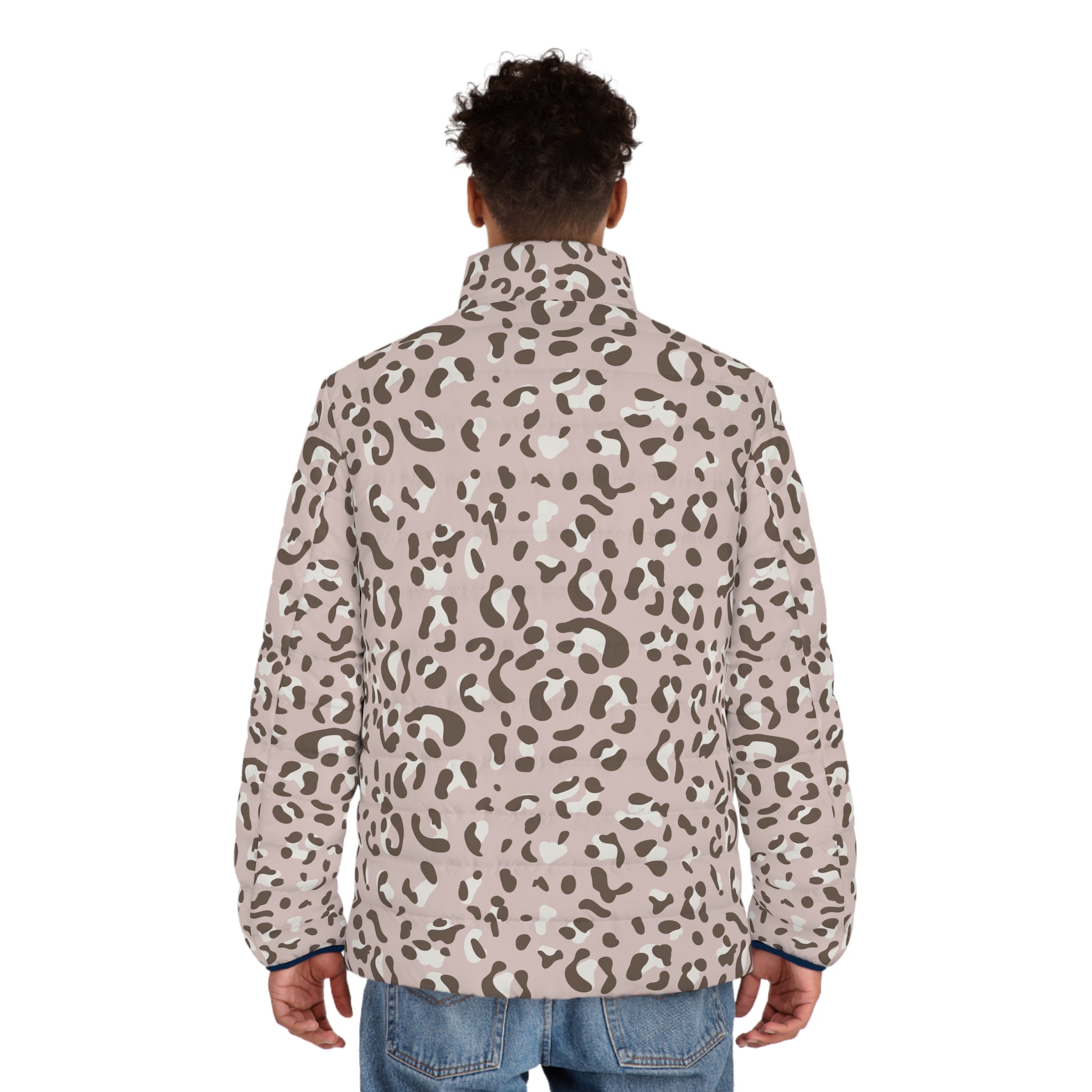Leopard Print Puffer Jacket, Artsulli - Art is Long, Life is Short, All Over Prints, , , , , , , 