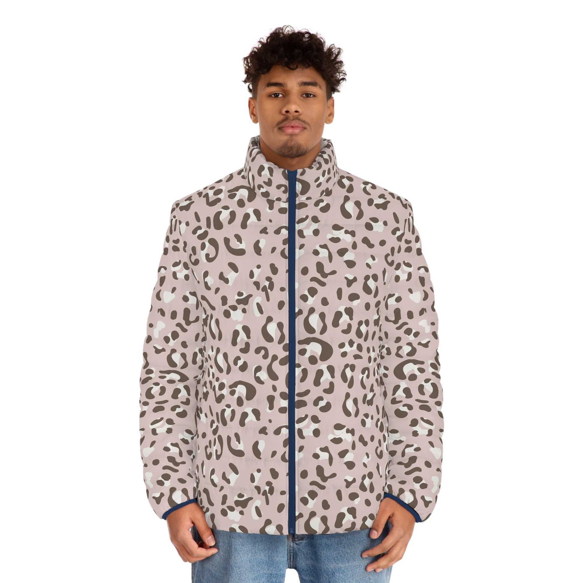 Leopard Print Puffer Jacket, Artsulli - Art is Long, Life is Short, All Over Prints, , , , , , , 