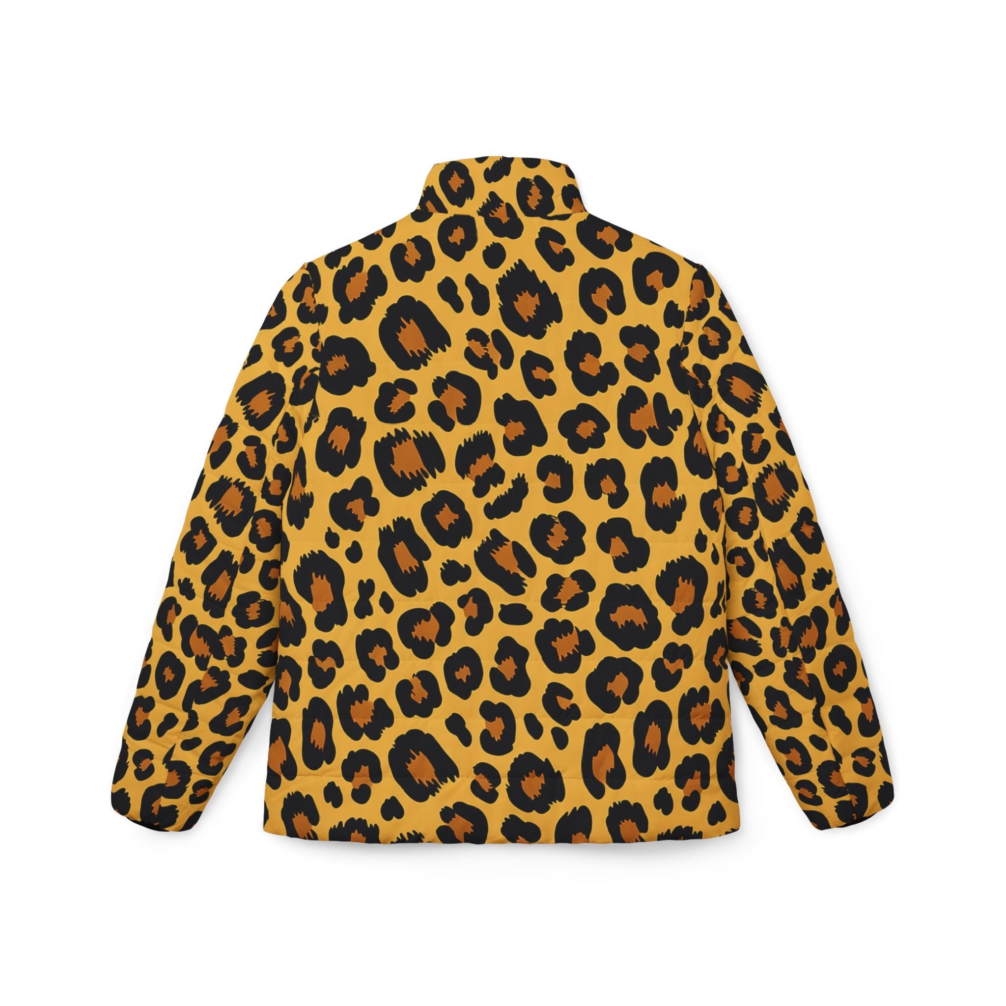 Leopard Print Puffer Jacket, Artsulli - Art is Long, Life is Short, All Over Prints, , , , , , , 