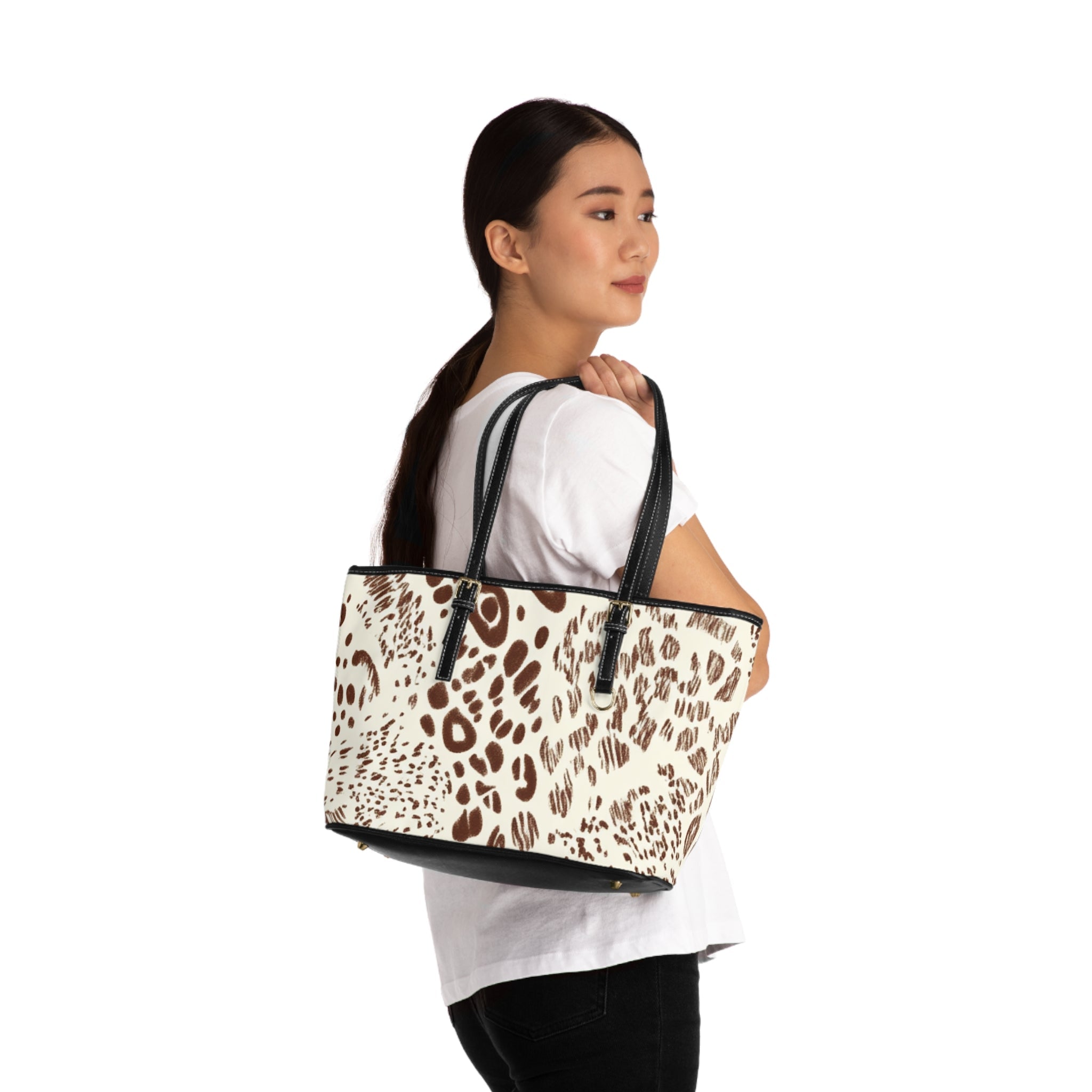 Leopard Print Shoulder Bag, Artsulli - Art is Long, Life is Short, Bags, , , , , , , 