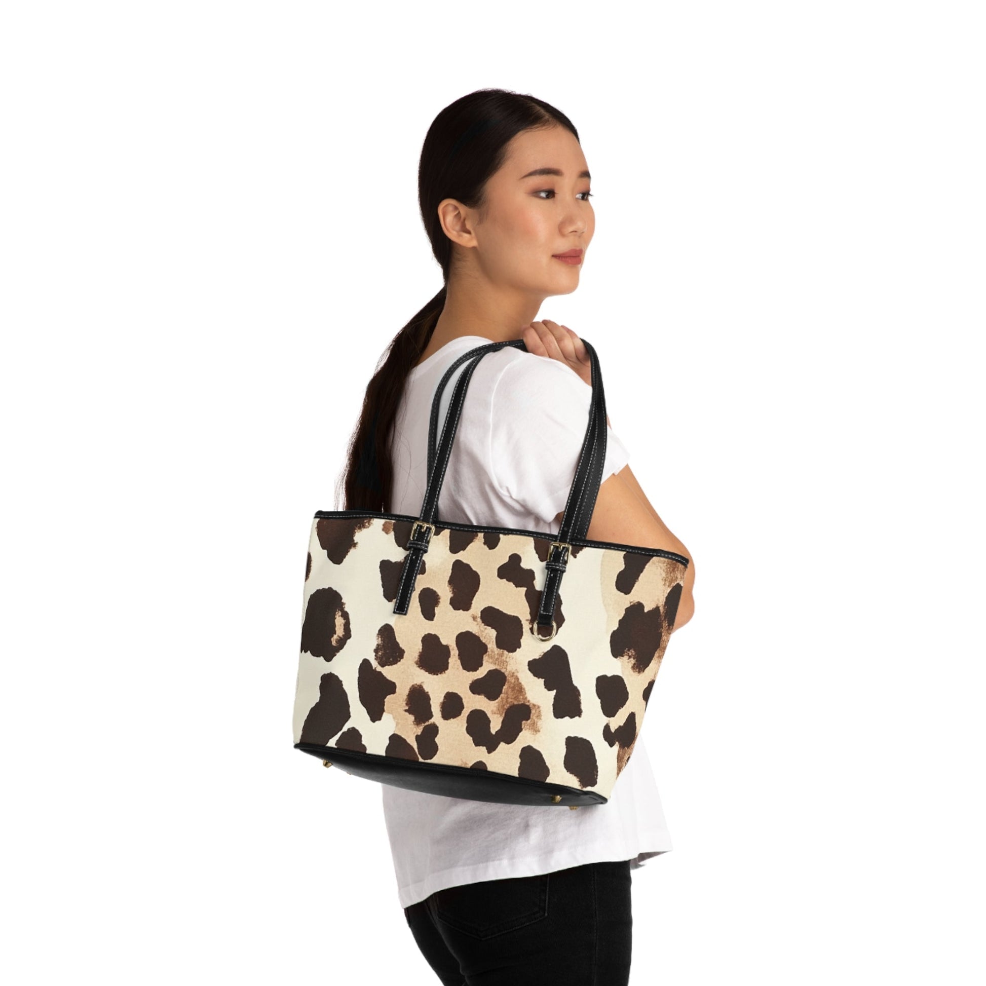 Leopard Print Shoulder Bag, Artsulli - Art is Long, Life is Short, Bags, , , , , , , 