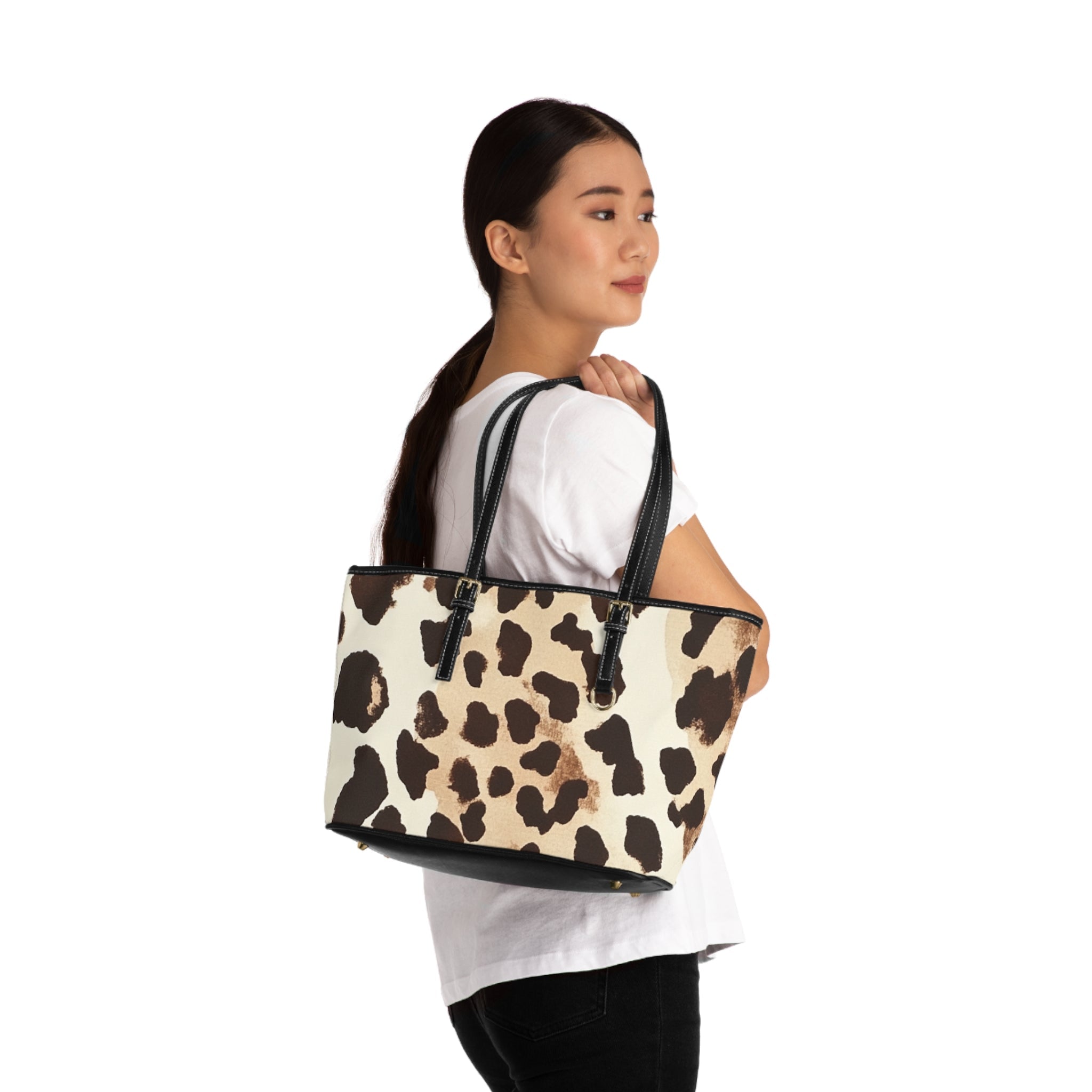 Leopard Print Shoulder Bag, Artsulli - Art is Long, Life is Short, Bags, , , , , , , 
