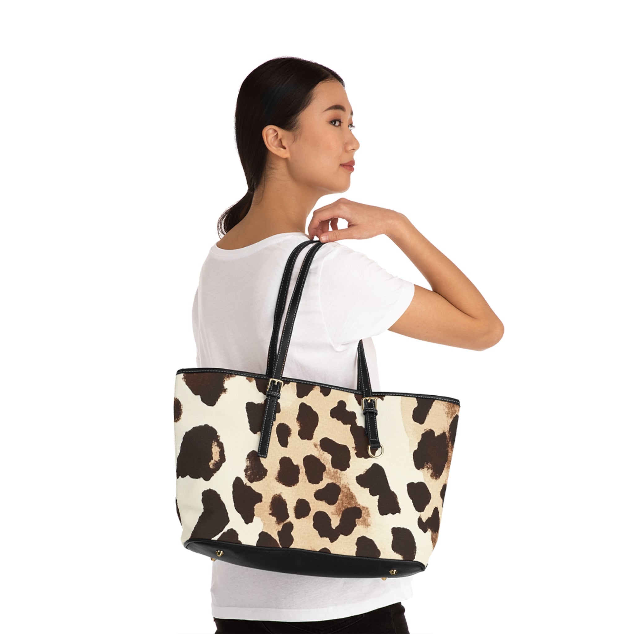 Leopard Print Shoulder Bag, Artsulli - Art is Long, Life is Short, Bags, , , , , , , 