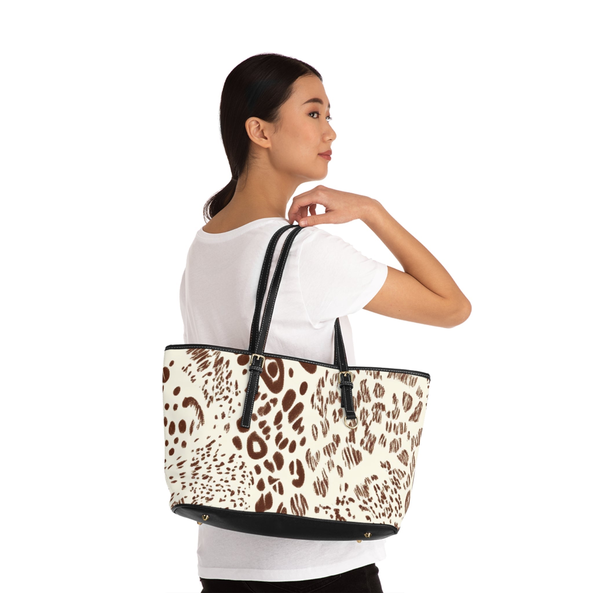 Leopard Print Shoulder Bag, Artsulli - Art is Long, Life is Short, Bags, , , , , , , 