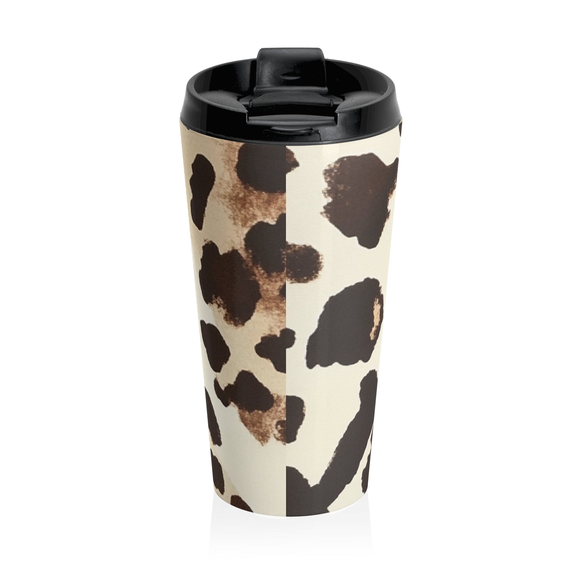 Leopard Print Stainless Steel Travel Mug, Artsulli - Art is Long, Life is Short, Mug, , , , , , , 