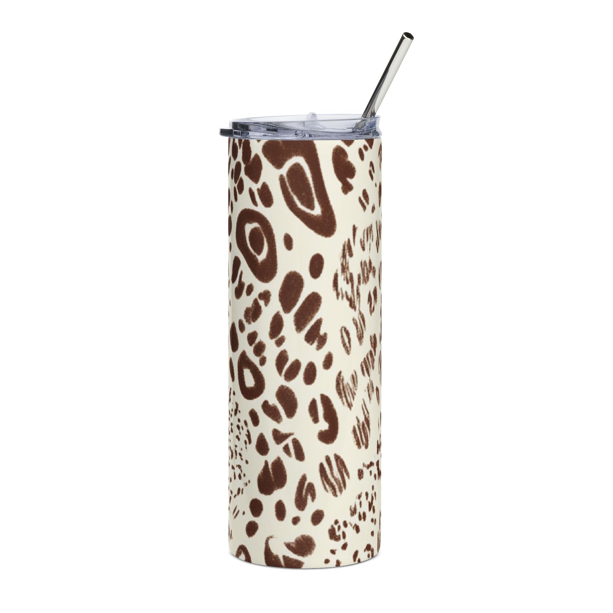 Leopard Print Stainless Steel Tumbler, Artsulli - Art is Long, Life is Short, Mug, Size, 20oz, Color, Black, , , 13960597278299159023