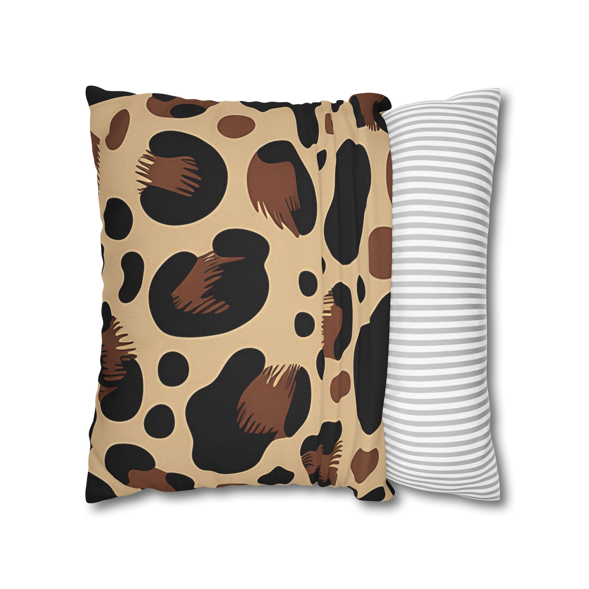 Leopard Print Throw Pillow, Artsulli - Art is Long, Life is Short, Home Decor, , , , , , , 