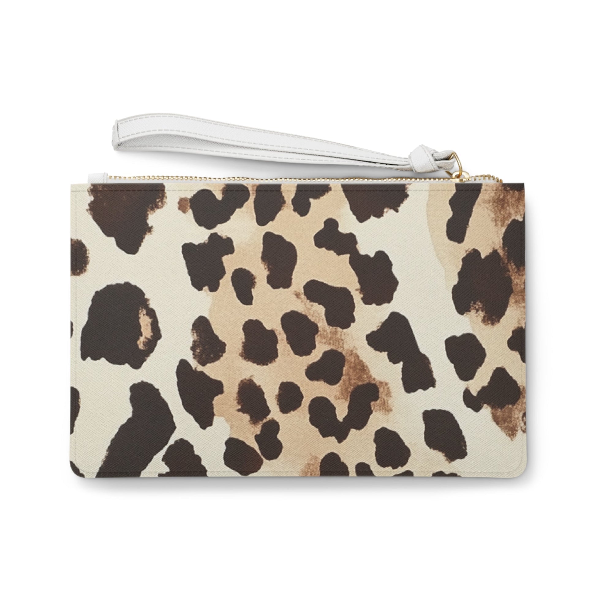 Leopard Print Wristlet Clutch Bag, Artsulli - Art is Long, Life is Short, Bags, , , , , , , 