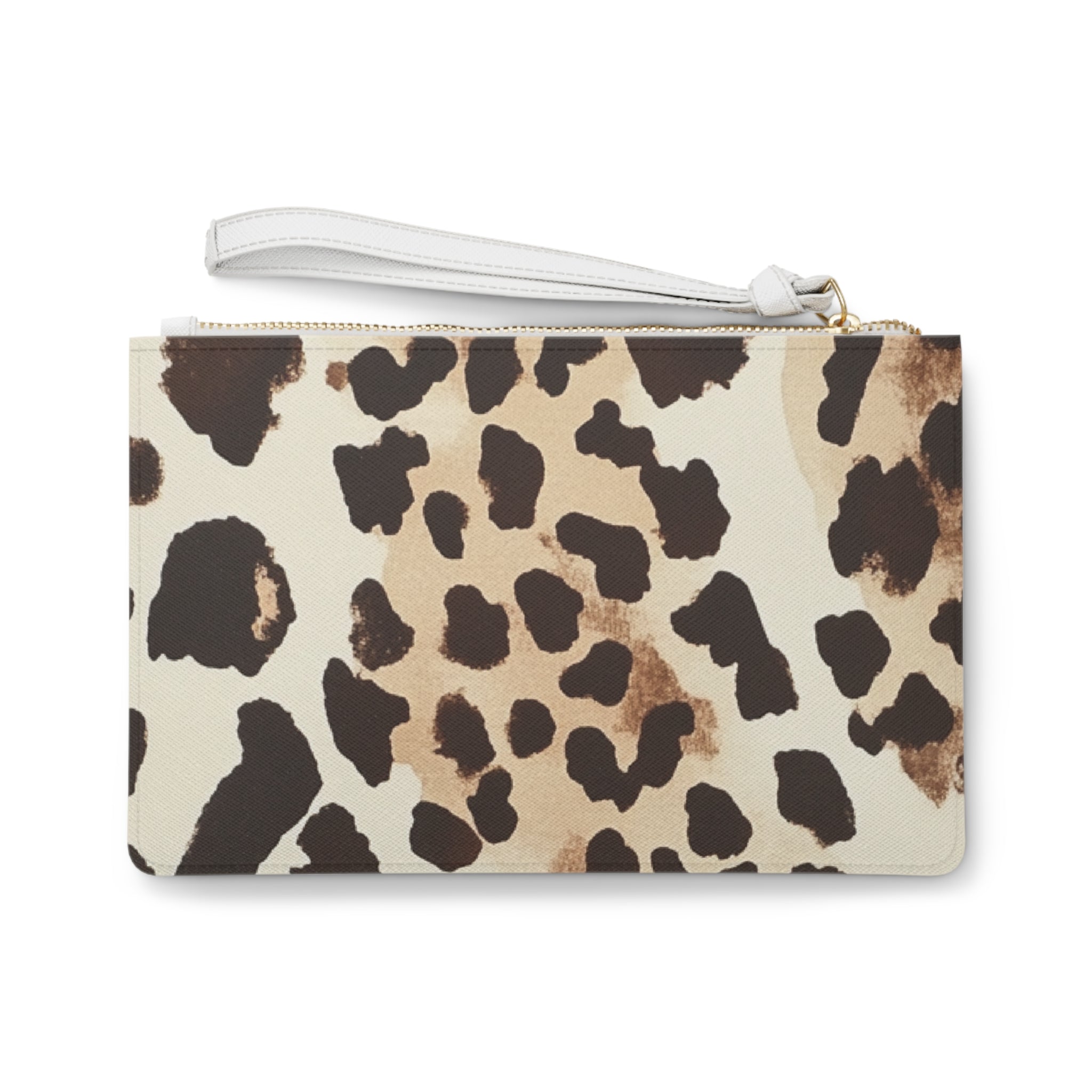 Leopard Print Wristlet Clutch Bag, Artsulli - Art is Long, Life is Short, Bags, , , , , , , 