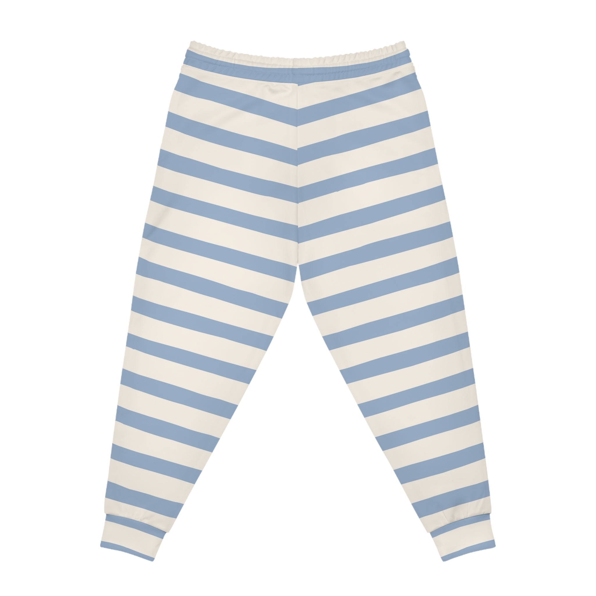 Light Blue and Off-White Striped Joggers, Artsulli - Art is Long, Life is Short, All Over Prints, , , , , , , 