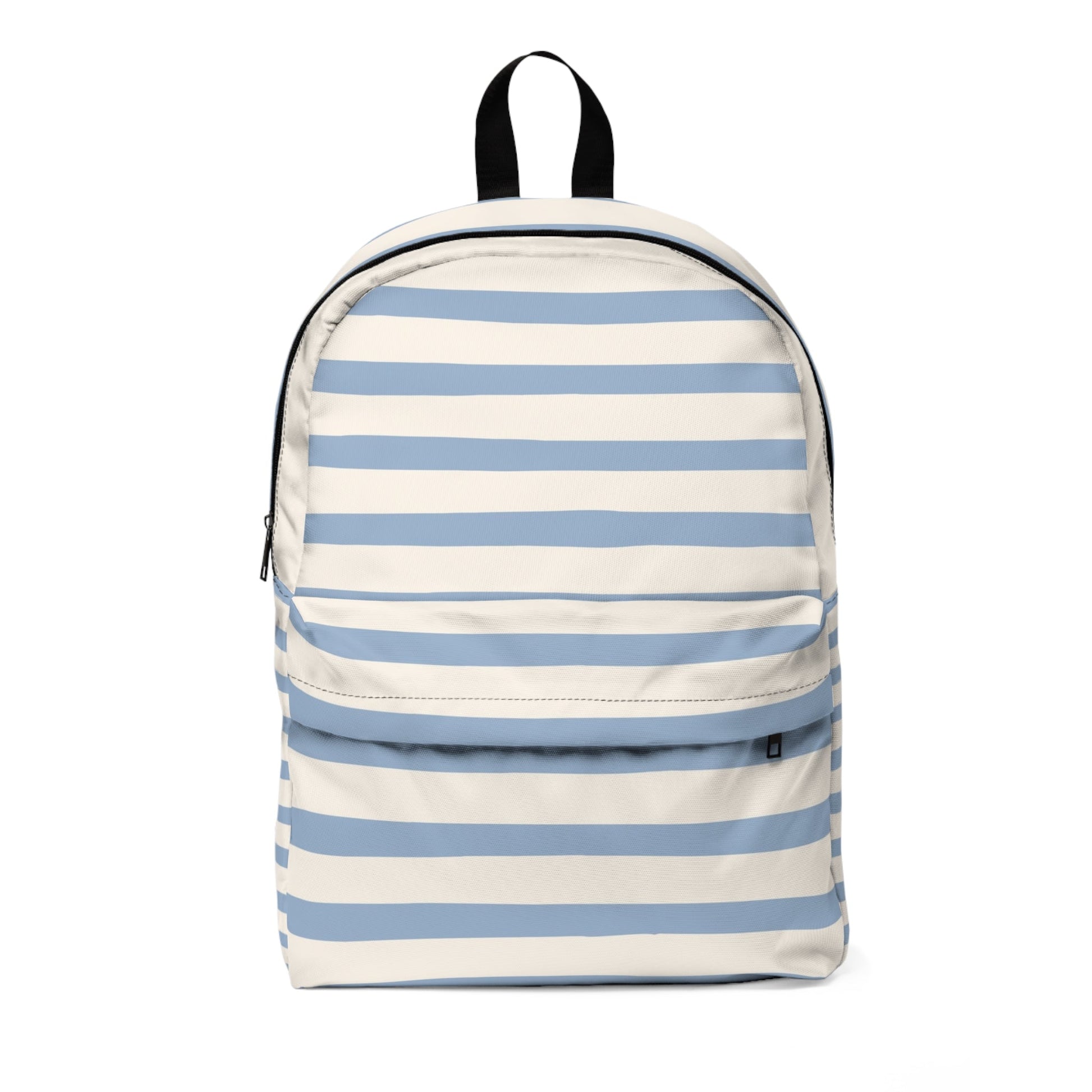 Light Blue and White Striped Backpack, Artsulli - Art is Long, Life is Short, Bags, Size, One size, , , , , 16142668398388373907