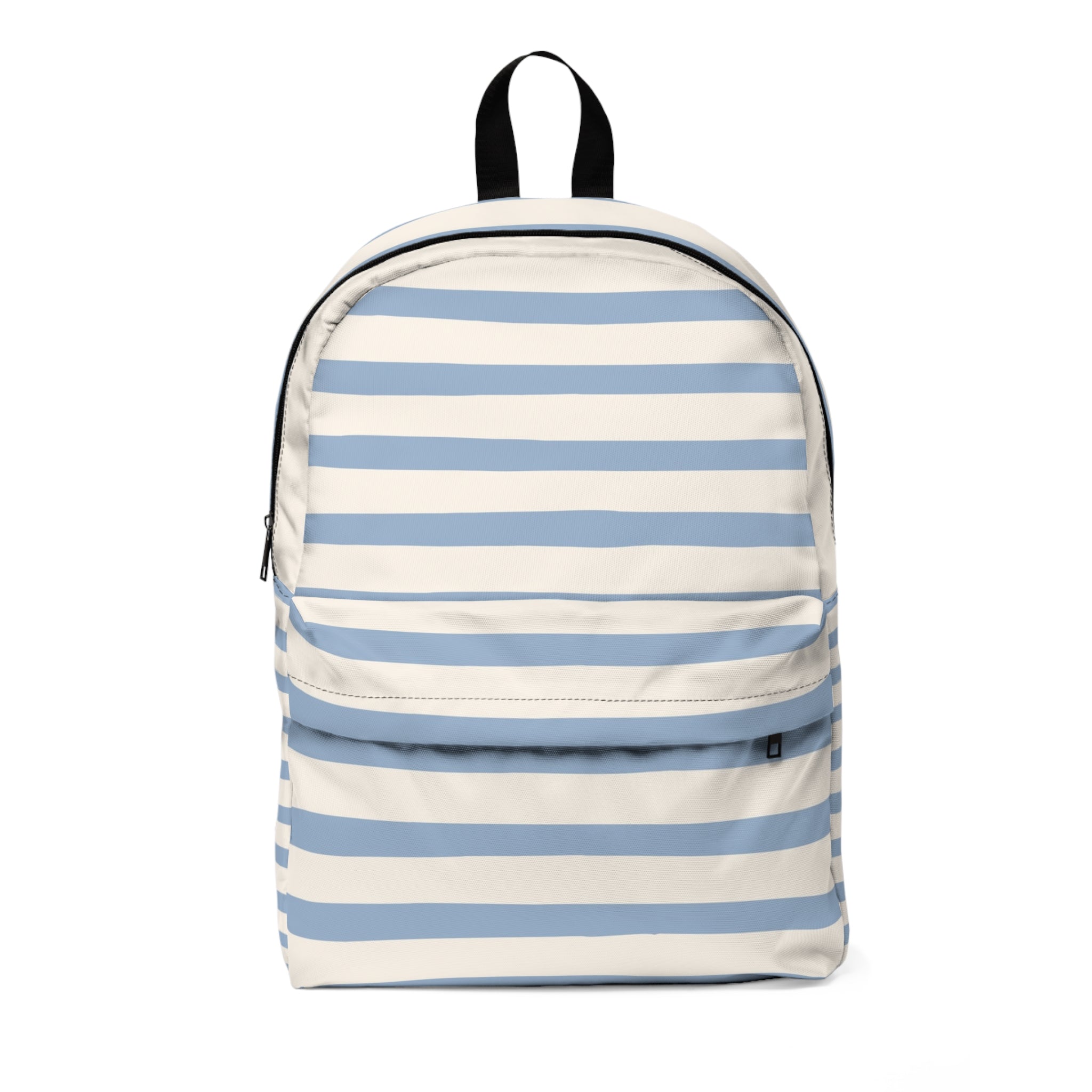 Light Blue and White Striped Backpack, Artsulli - Art is Long, Life is Short, Bags, Size, One size, , , , , 16142668398388373907