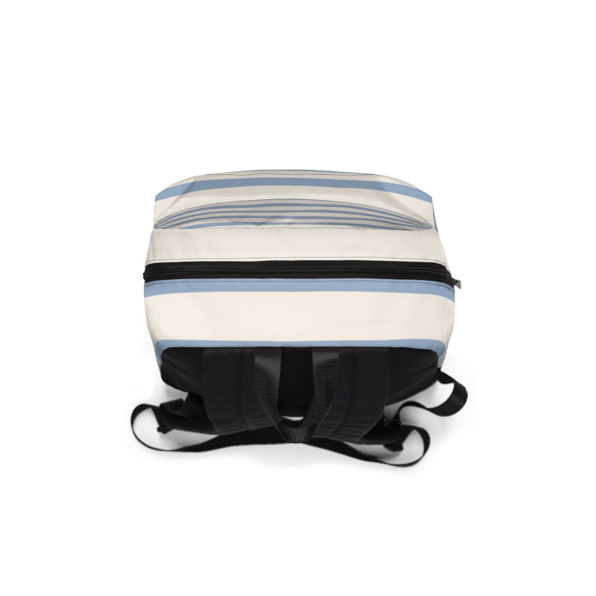 Light Blue and White Striped Backpack, Artsulli - Art is Long, Life is Short, Bags, , , , , , , 