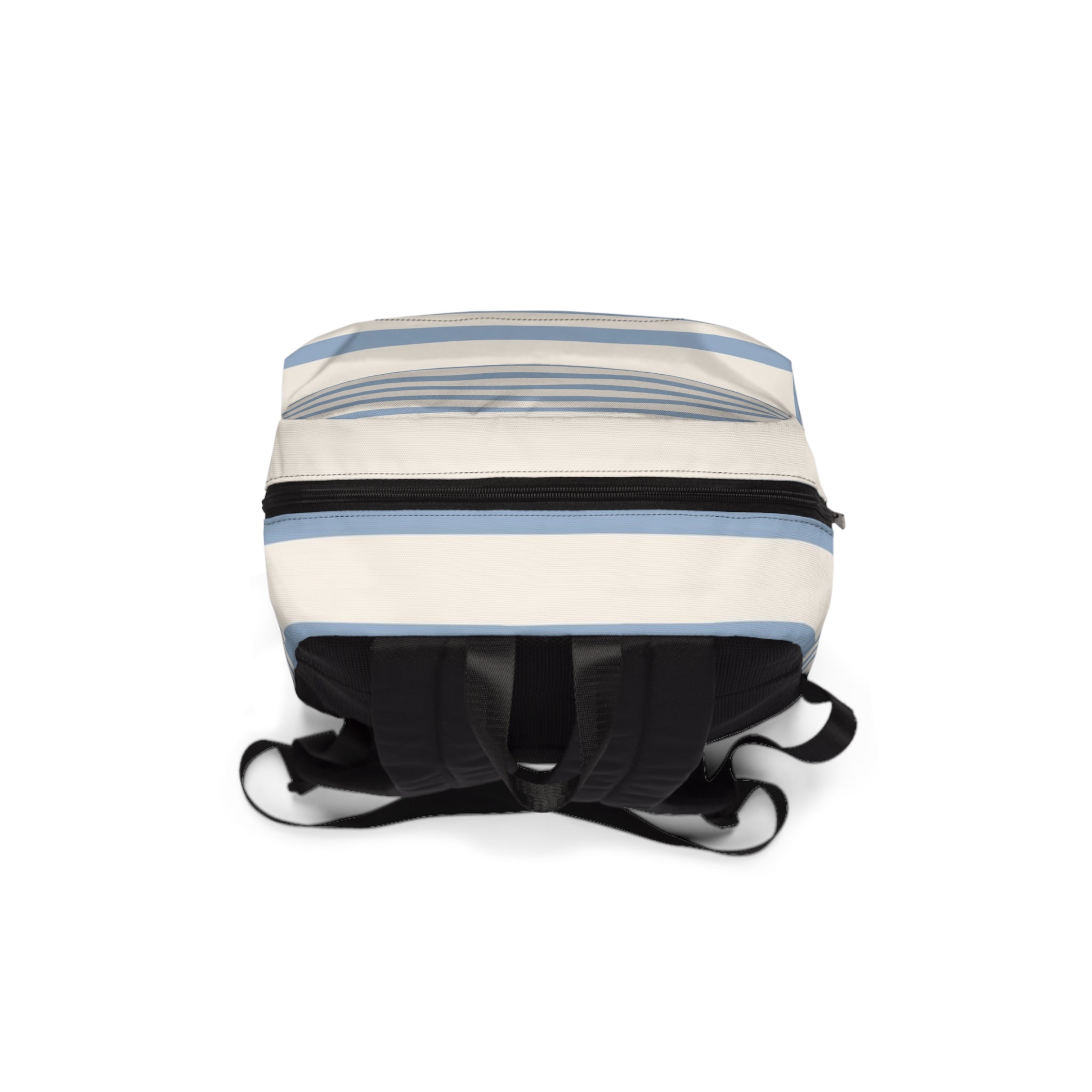Light Blue and White Striped Backpack, Artsulli - Art is Long, Life is Short, Bags, , , , , , , 
