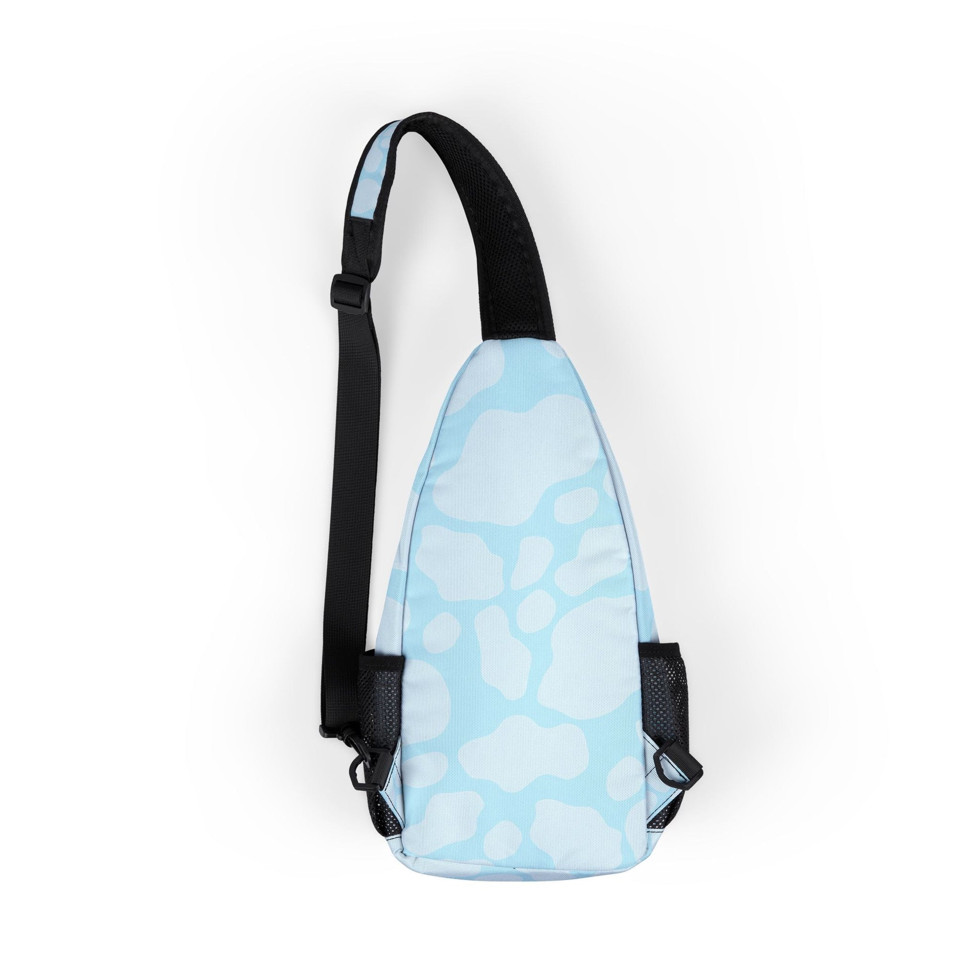Light Blue Cloud Pattern Chest Bag, Artsulli - Art is Long, Life is Short, Bags, , , , , , , 