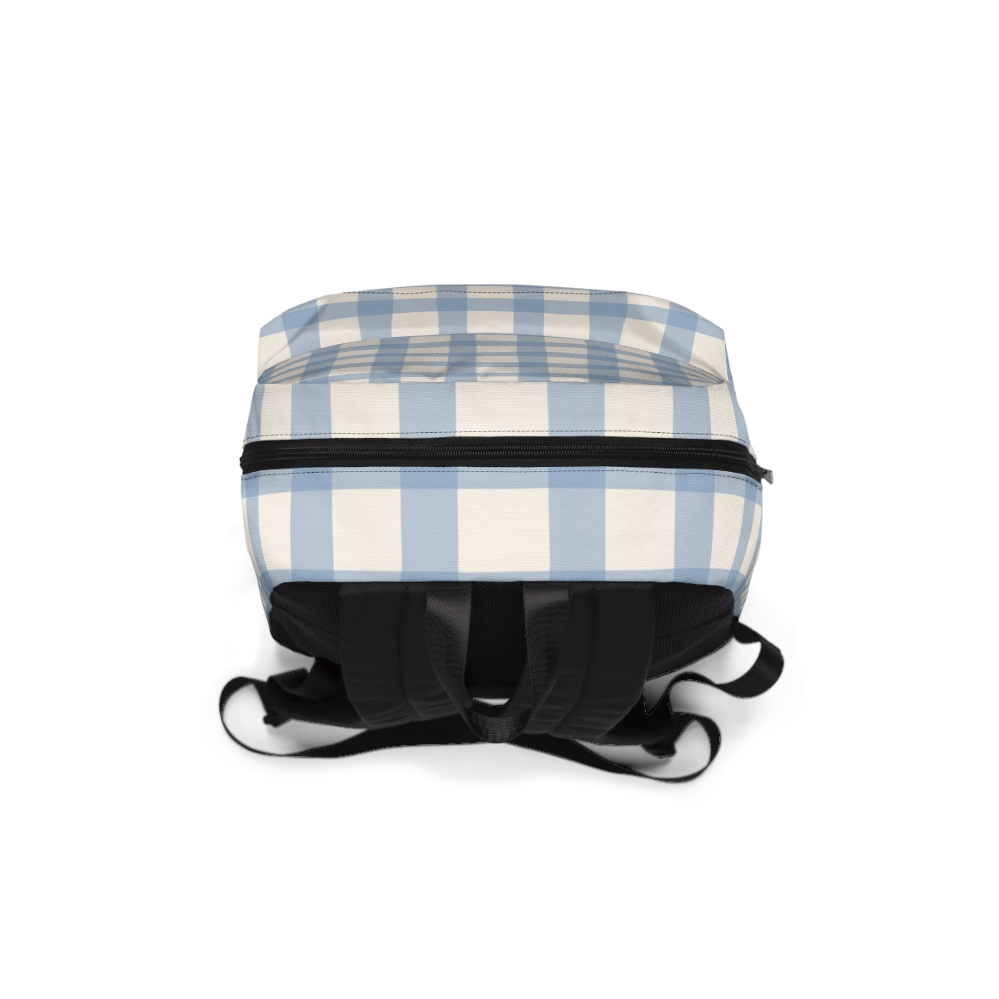 Light Blue Gingham Backpack, Artsulli - Art is Long, Life is Short, Bags, , , , , , , 