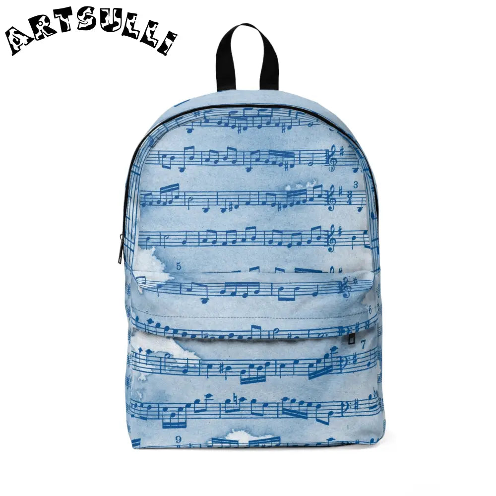 Light Blue Music Note Backpack, Artsulli - Art is Long, Life is Short, Bags, Size, One size, , , , , 28374513191447159816