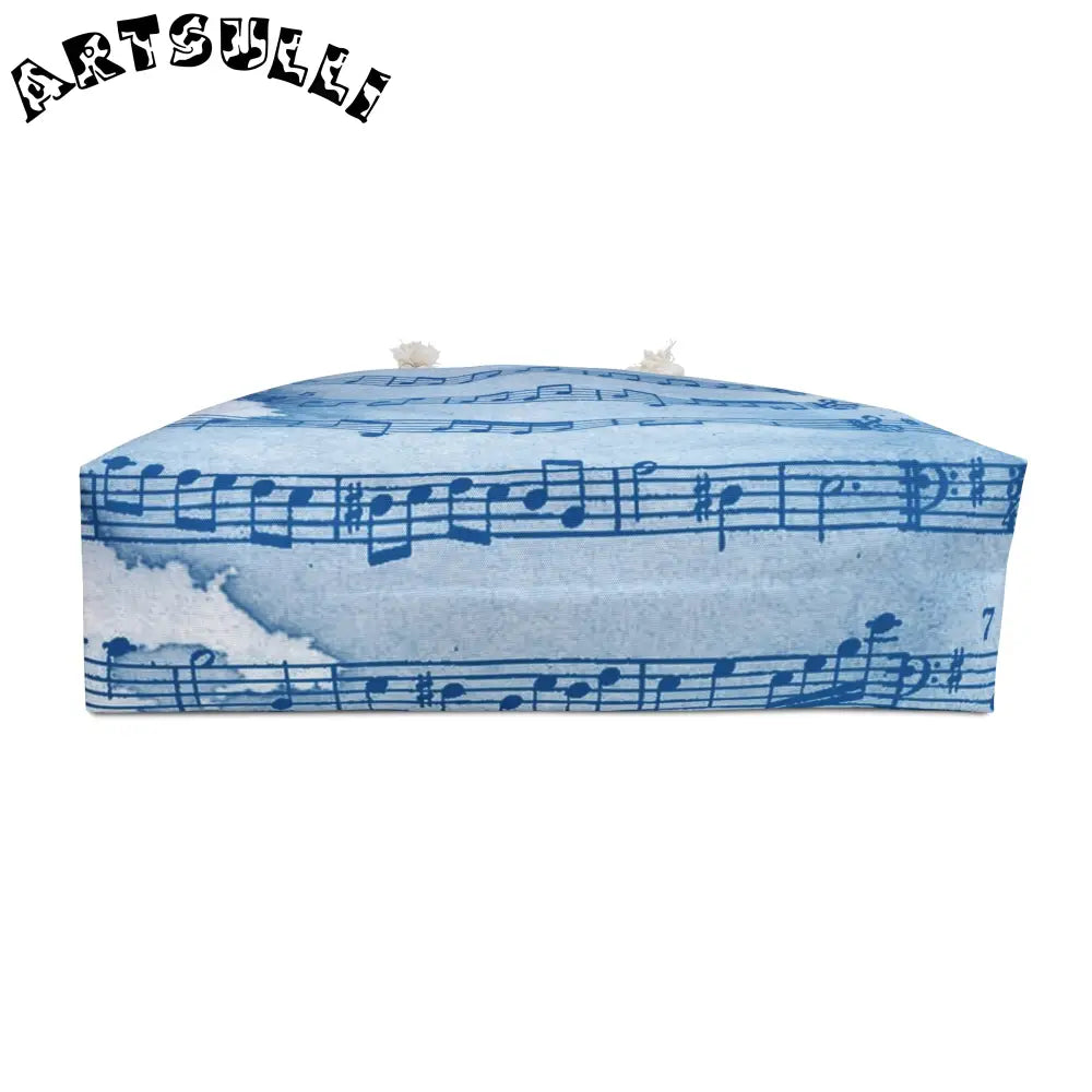 Light Blue Musical Note Weekender Tote, Artsulli - Art is Long, Life is Short, Bags, , , , , , , 