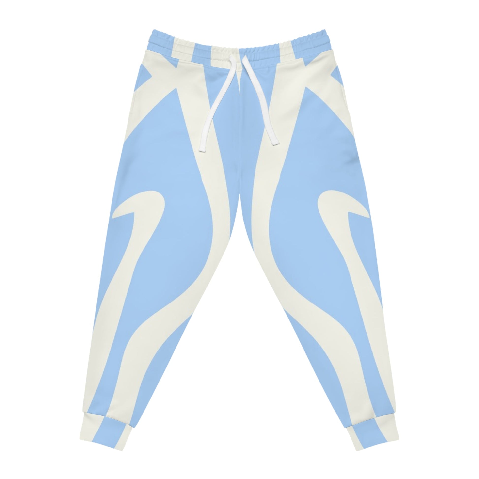 Printify Light Blue Patterned Unisex Joggers 2025