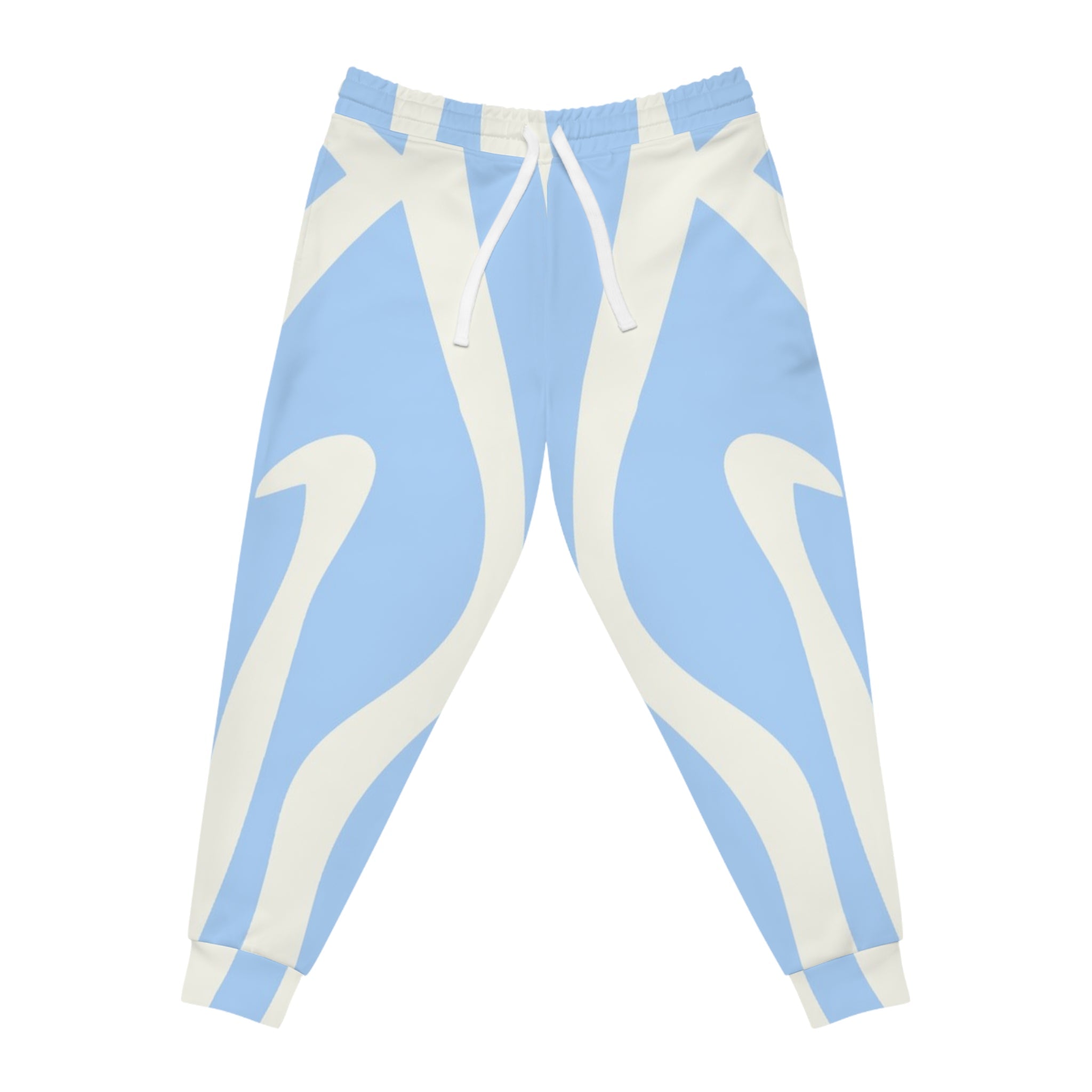 Printify Light Blue Patterned Unisex Joggers 2025