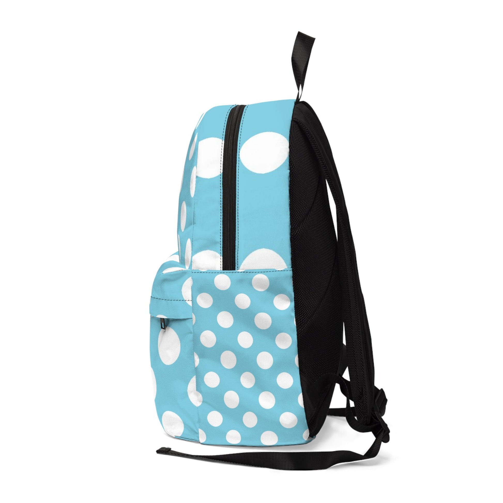 Light Blue Polka Dot Backpack, Artsulli - Art is Long, Life is Short, Bags, , , , , , , 