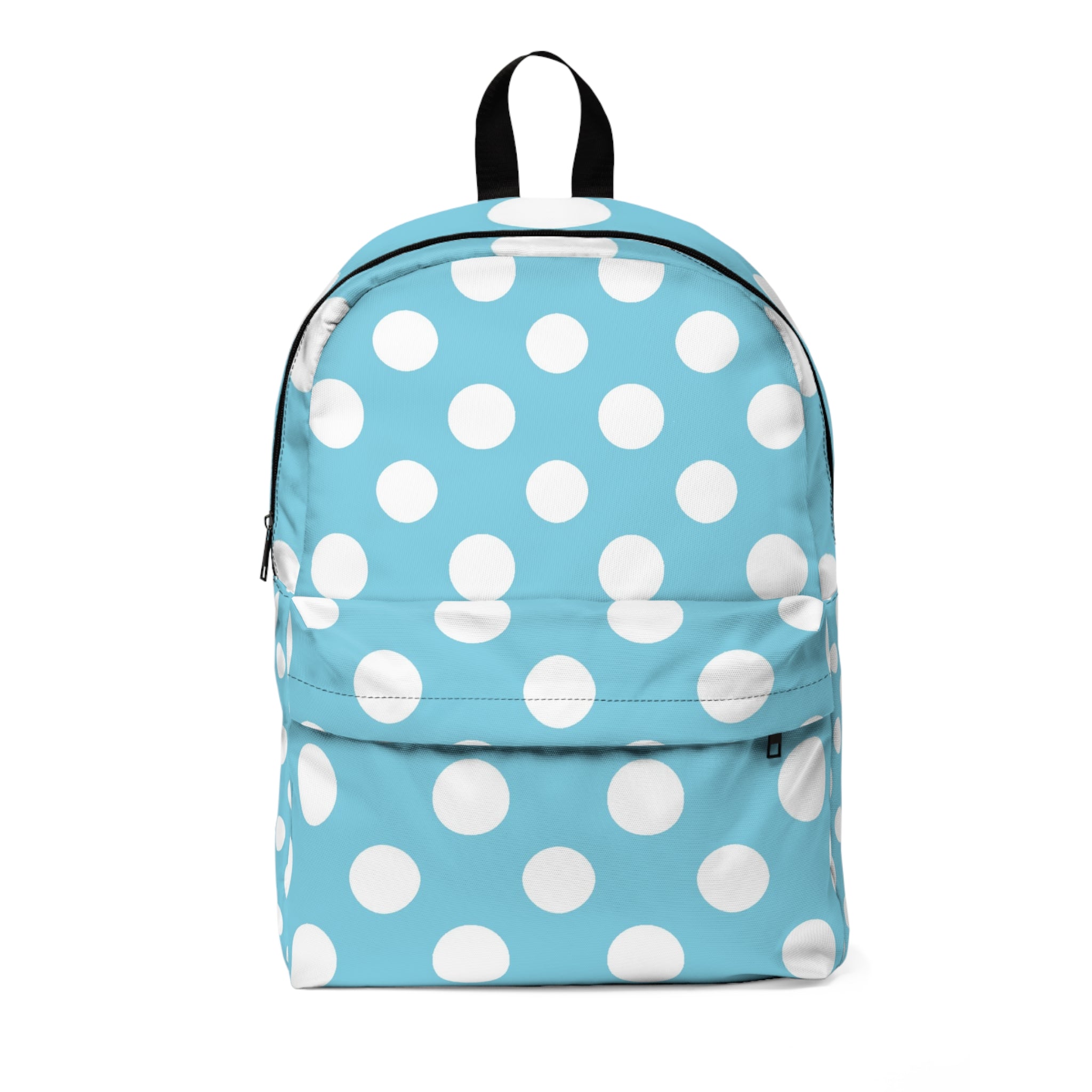 Light Blue Polka Dot Backpack, Artsulli - Art is Long, Life is Short, Bags, Size, One size, , , , , 15428927494315844394