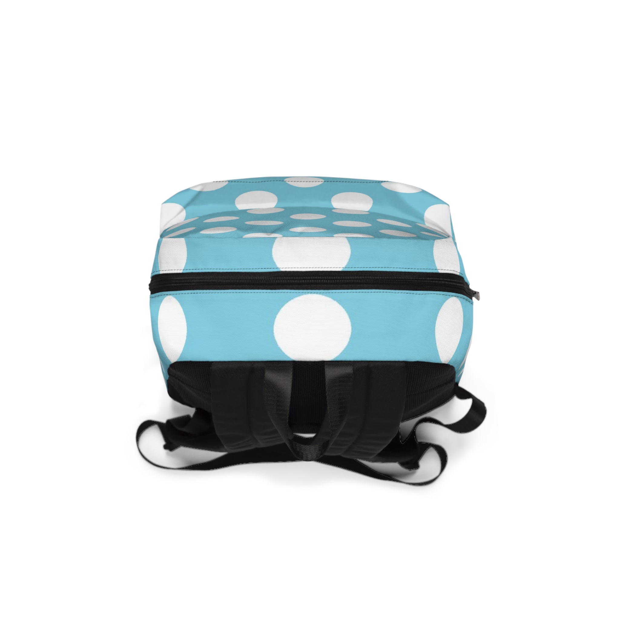 Light Blue Polka Dot Backpack, Artsulli - Art is Long, Life is Short, Bags, , , , , , , 