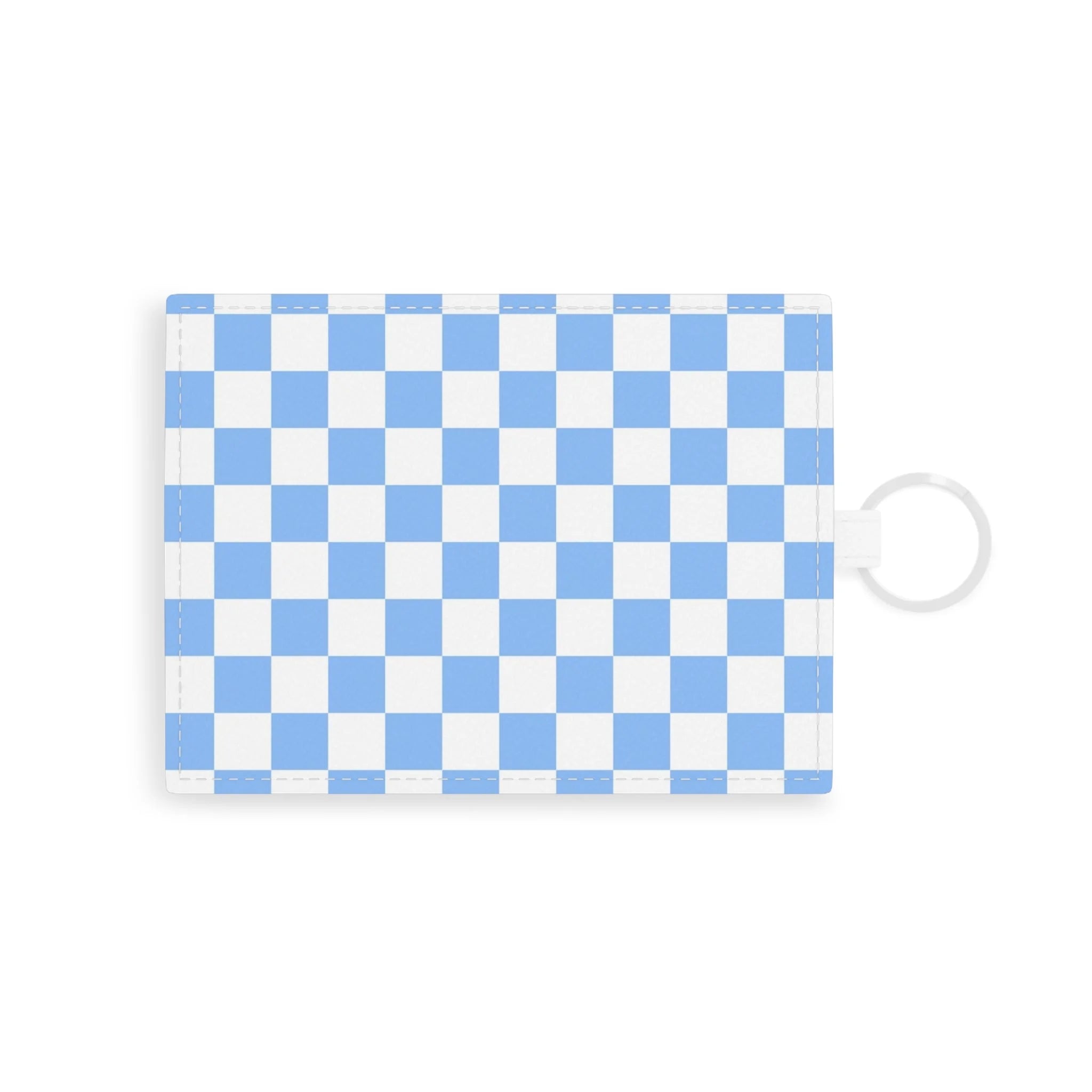 Light Blue Saffiano Personalized Card Holder, Artsulli - Art is Long, Life is Short, Accessories, Size, One size, Color, White, , , 24861604859028620659
