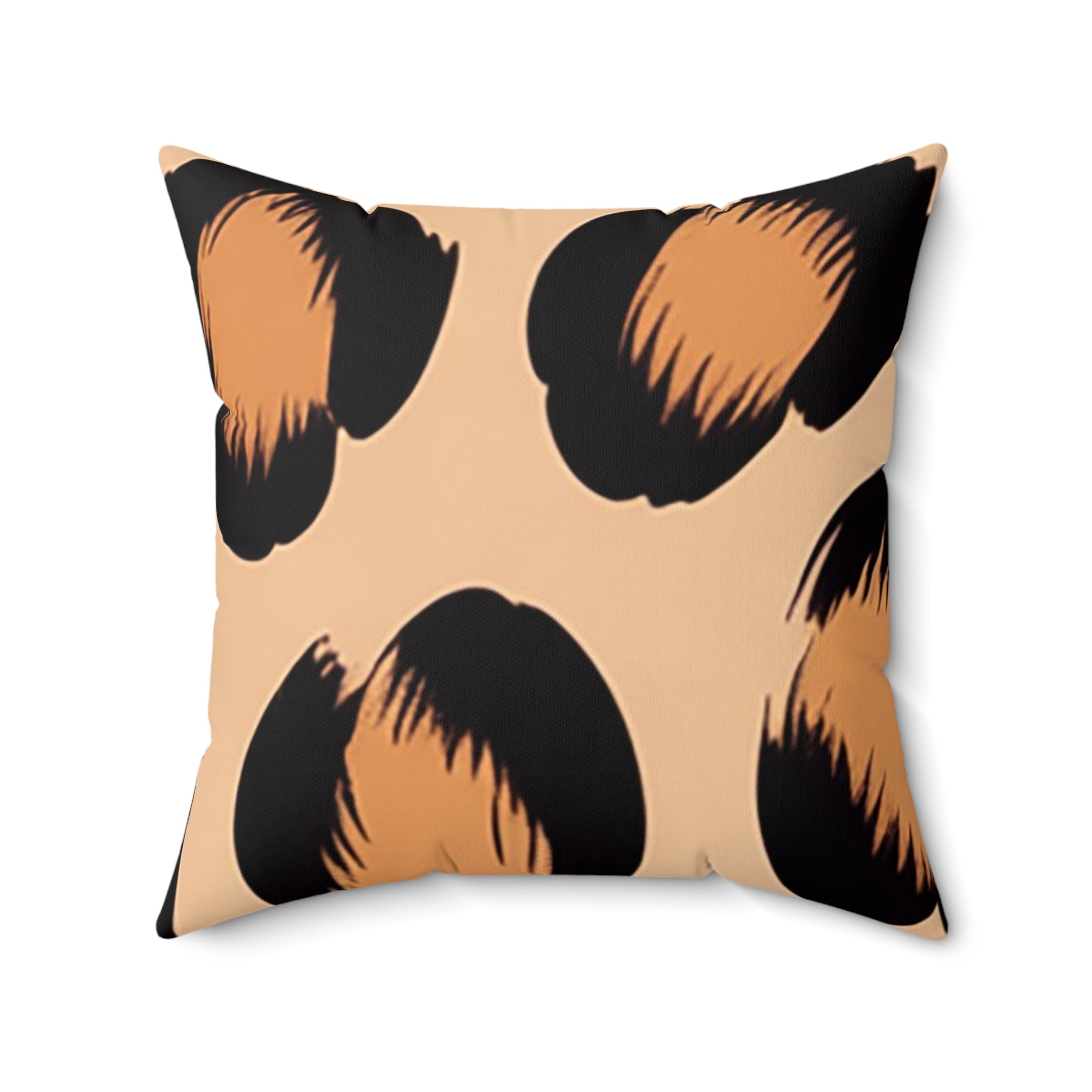 Light Brown Leopard Throw Pillow, Artsulli - Art is Long, Life is Short, Home Decor, , , , , , , 