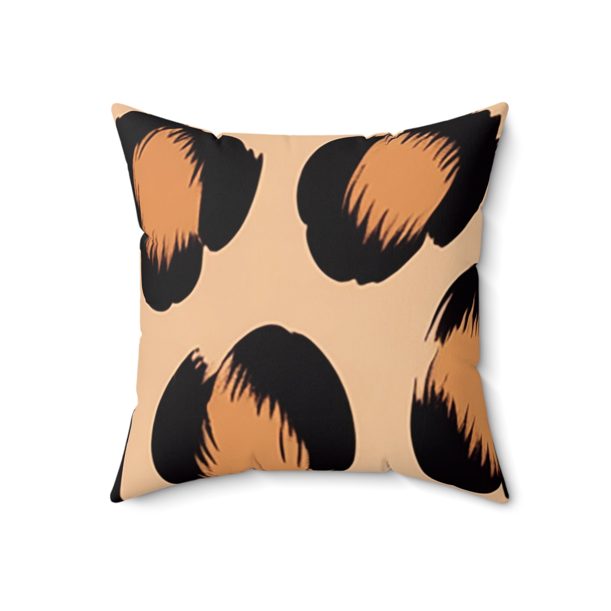 Light Brown Leopard Throw Pillow, Artsulli - Art is Long, Life is Short, Home Decor, , , , , , , 