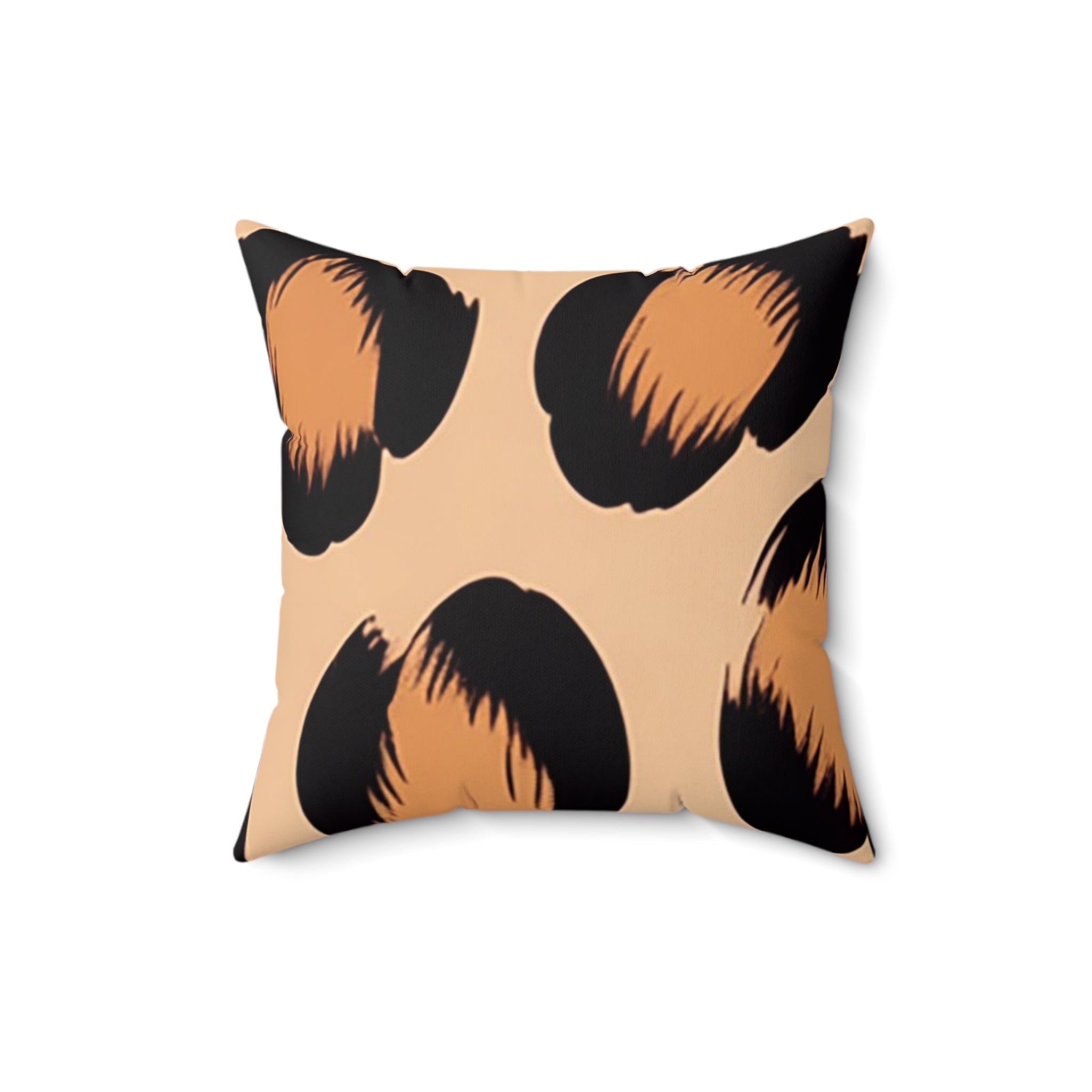 Light Brown Leopard Throw Pillow, Artsulli - Art is Long, Life is Short, Home Decor, , , , , , , 