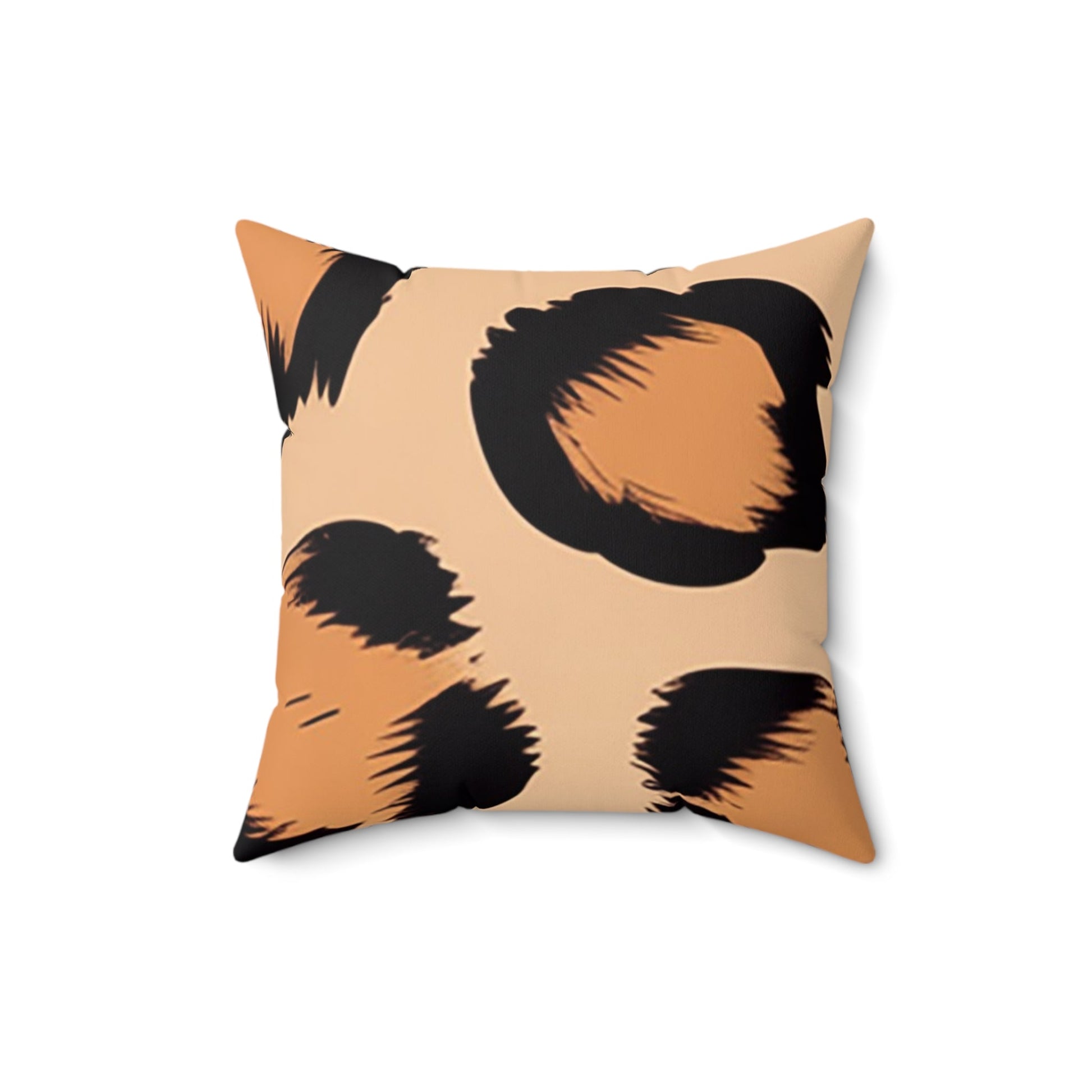 Light Brown Leopard Throw Pillow, Artsulli - Art is Long, Life is Short, Home Decor, Size, 16" × 16", , , , , 23580616406559823528