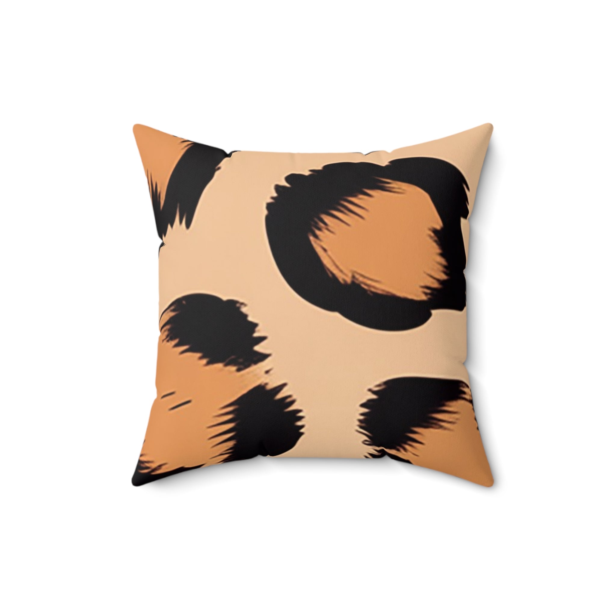 Light Brown Leopard Throw Pillow, Artsulli - Art is Long, Life is Short, Home Decor, Size, 16" × 16", , , , , 23580616406559823528