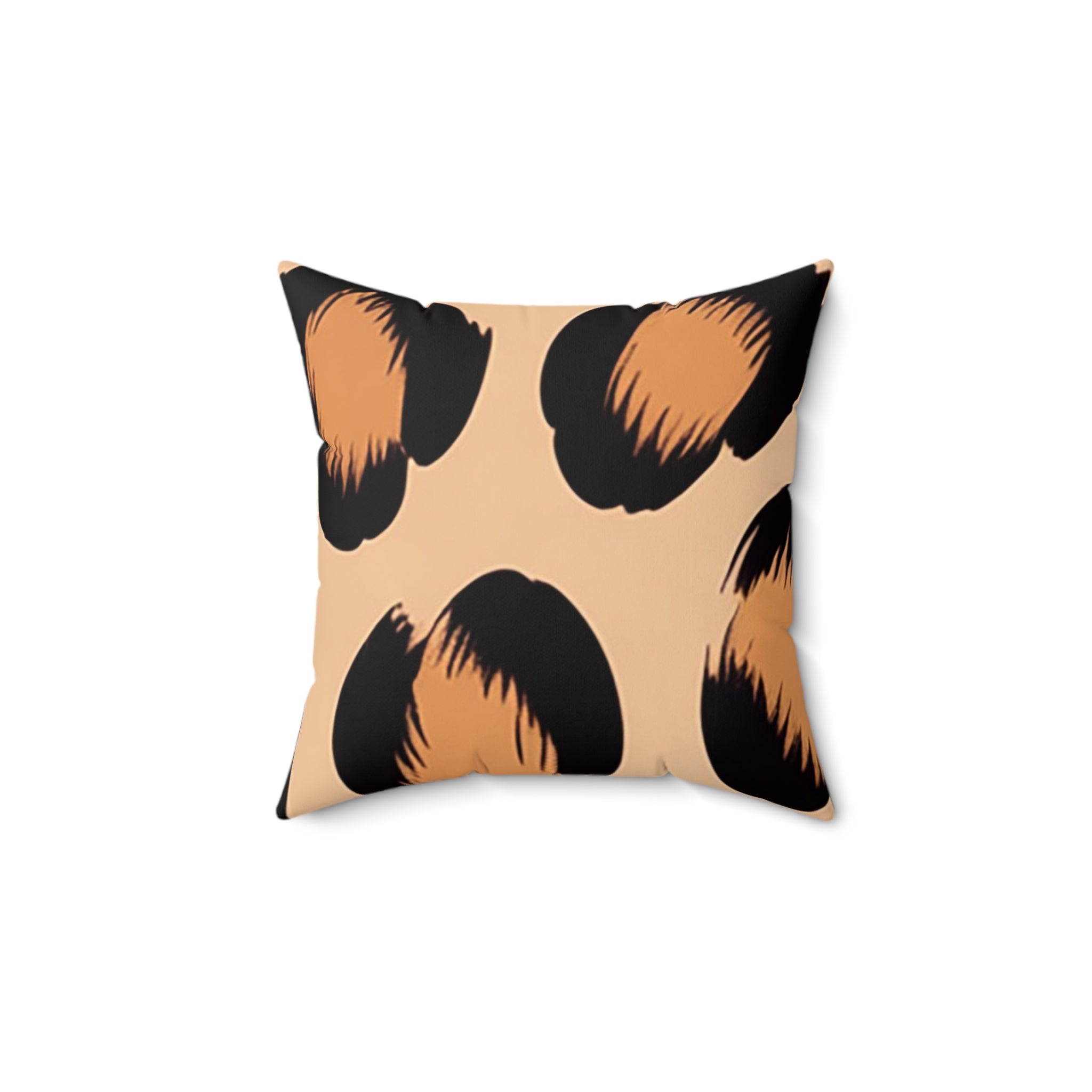 Light Brown Leopard Throw Pillow, Artsulli - Art is Long, Life is Short, Home Decor, , , , , , , 