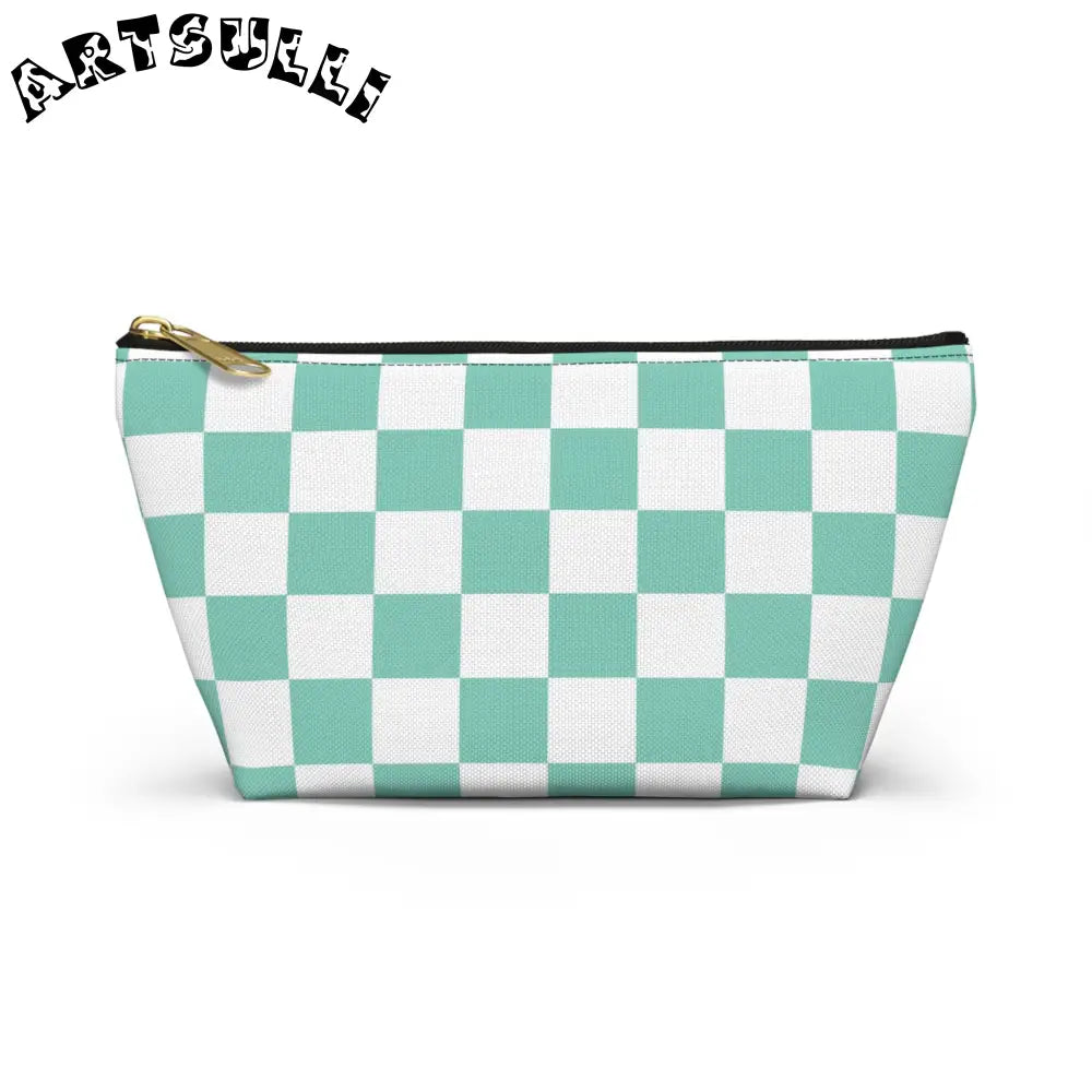 JAKKOUTTHEBXX Light Green Checkerboard T-Bottom Pouch 2025