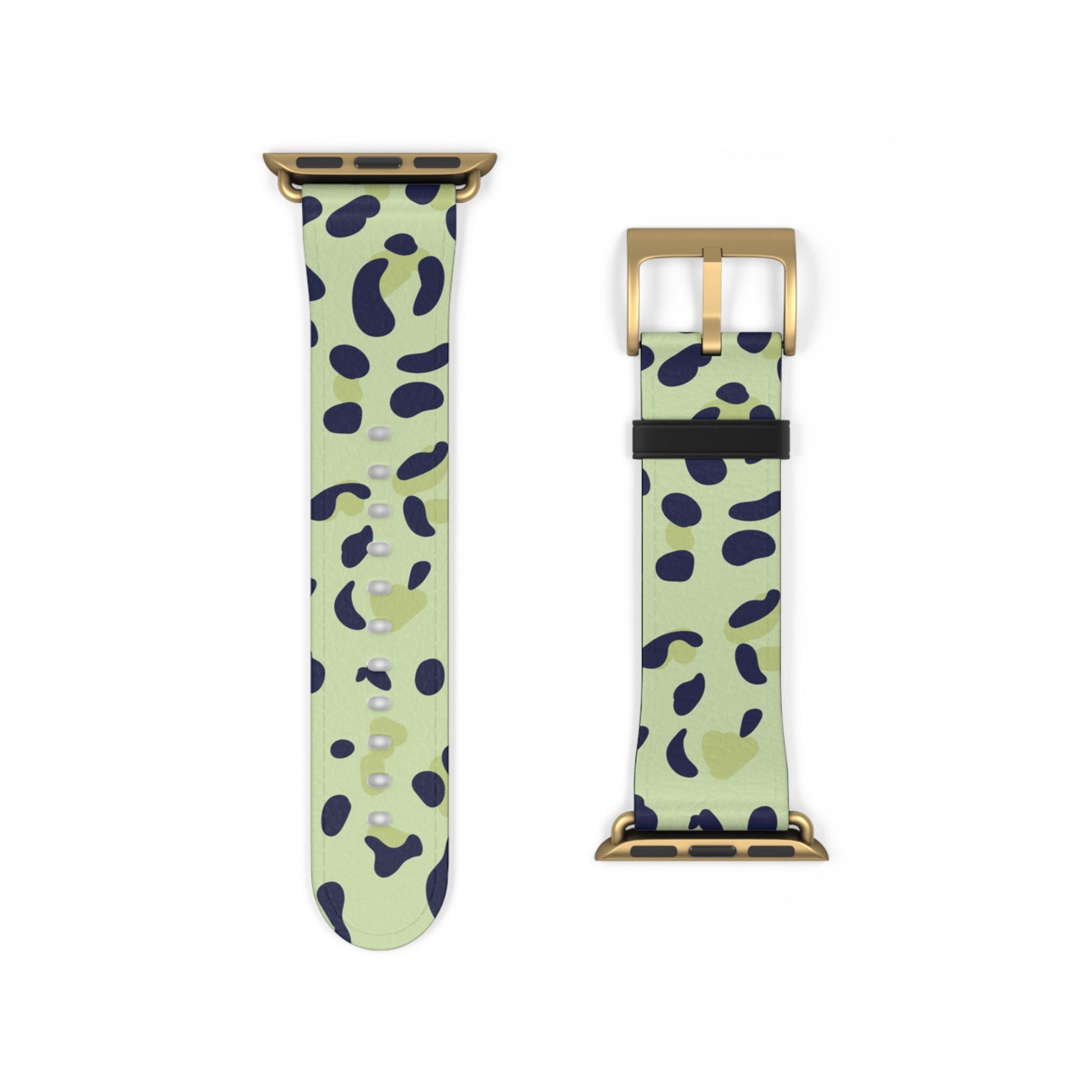 Light Green Leopard Print Apple Watch Band, Artsulli - Art is Long, Life is Short, Accessories, , , , , , , 