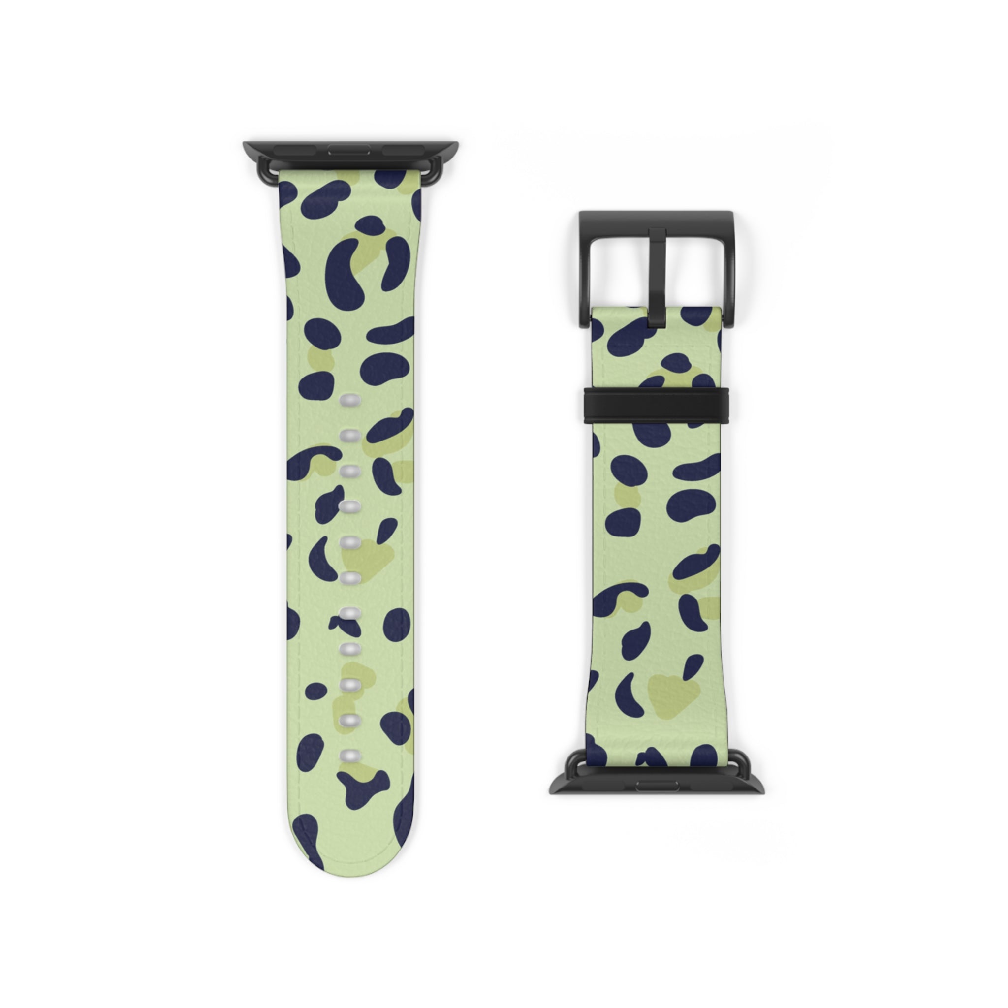 Light Green Leopard Print Apple Watch Band, Artsulli - Art is Long, Life is Short, Accessories, , , , , , , 
