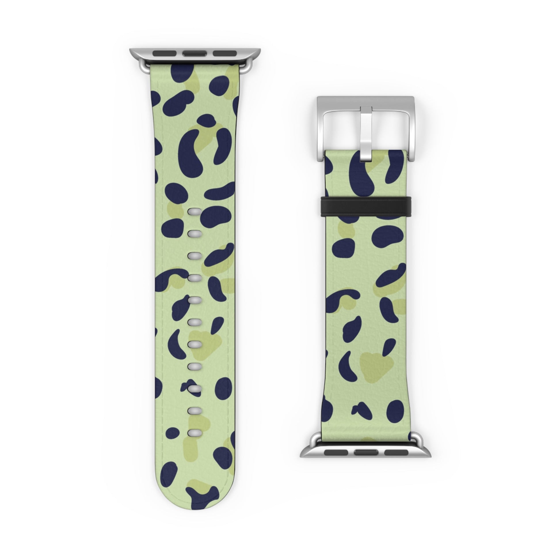 Light Green Leopard Print Apple Watch Band, Artsulli - Art is Long, Life is Short, Accessories, , , , , , , 