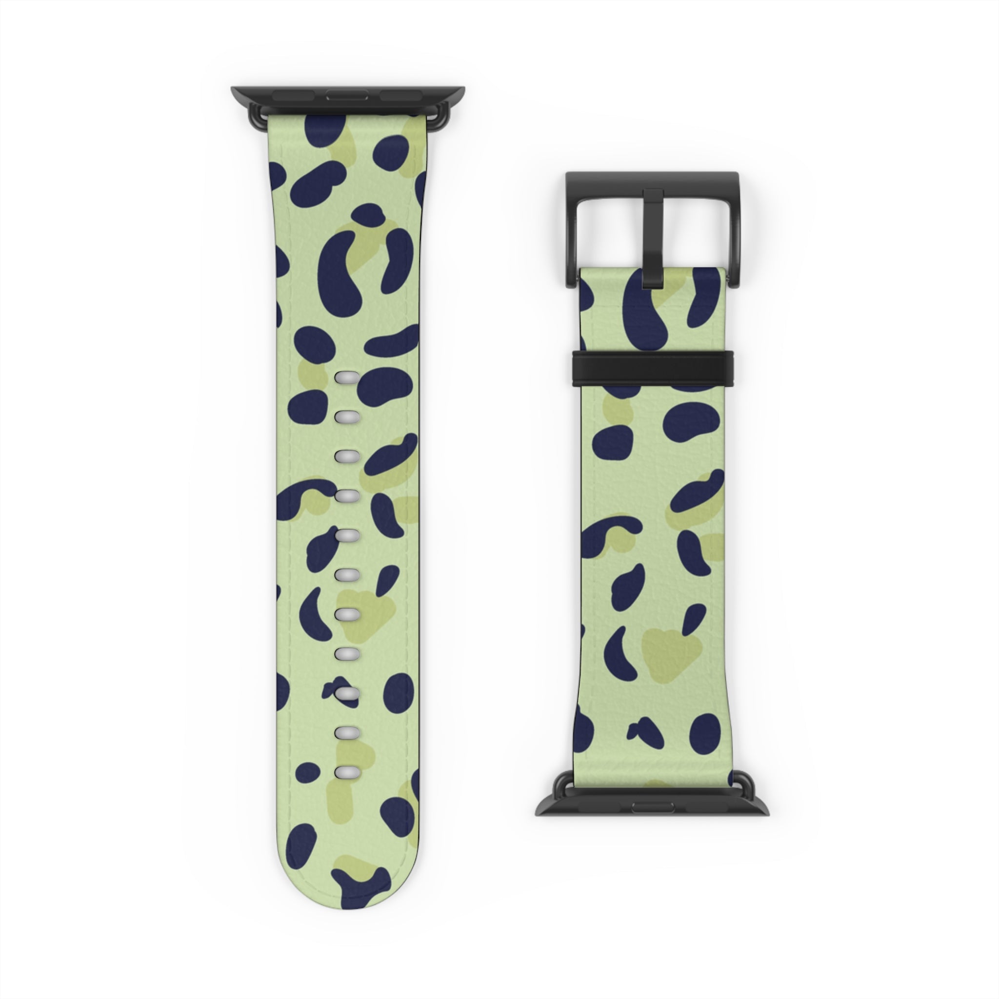 Light Green Leopard Print Apple Watch Band, Artsulli - Art is Long, Life is Short, Accessories, , , , , , , 