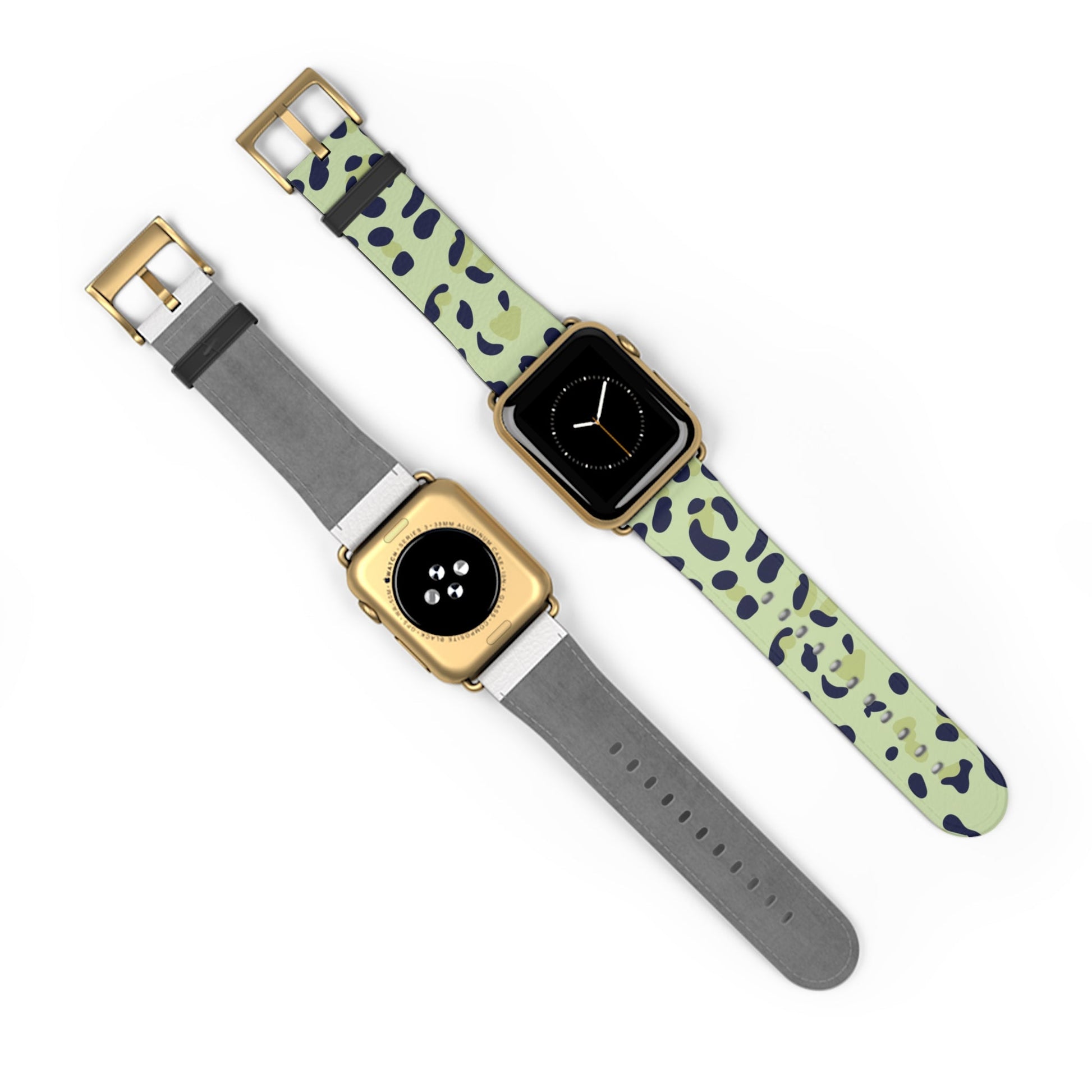 Light Green Leopard Print Apple Watch Band, Artsulli - Art is Long, Life is Short, Accessories, , , , , , , 