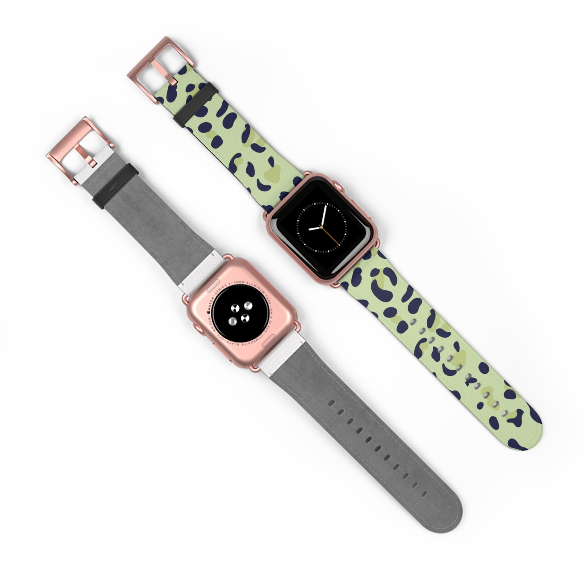 Light Green Leopard Print Apple Watch Band, Artsulli - Art is Long, Life is Short, Accessories, , , , , , , 