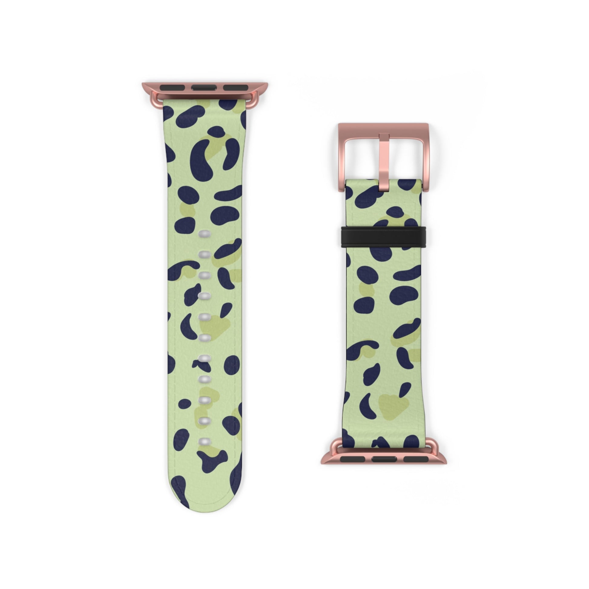 Light Green Leopard Print Apple Watch Band, Artsulli - Art is Long, Life is Short, Accessories, , , , , , , 