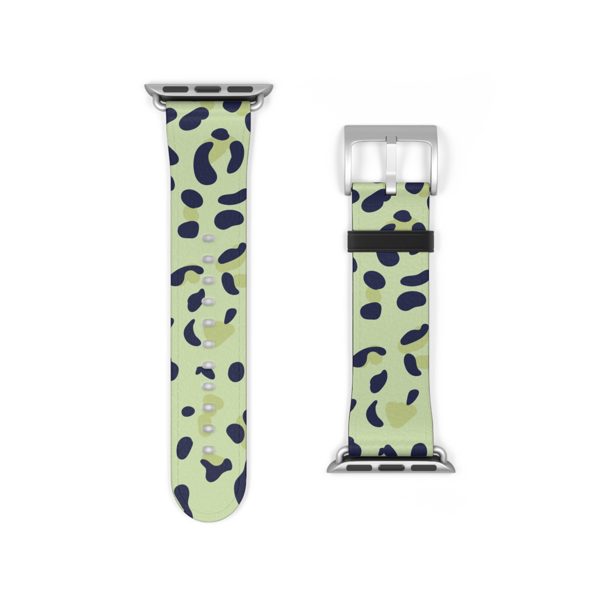Light Green Leopard Print Apple Watch Band, Artsulli - Art is Long, Life is Short, Accessories, , , , , , , 