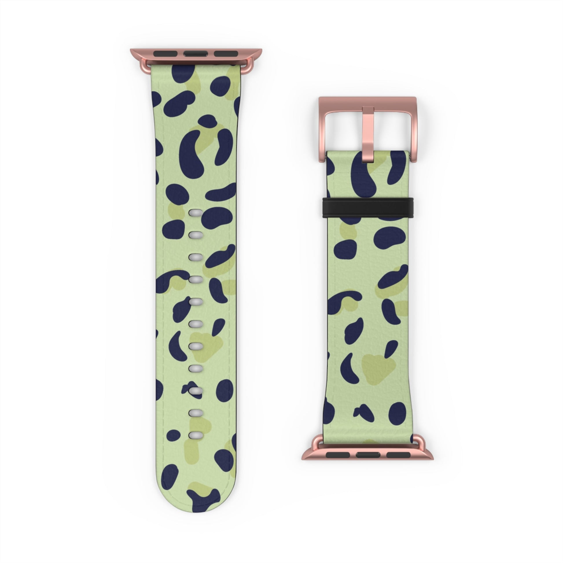 Light Green Leopard Print Apple Watch Band, Artsulli - Art is Long, Life is Short, Accessories, , , , , , , 