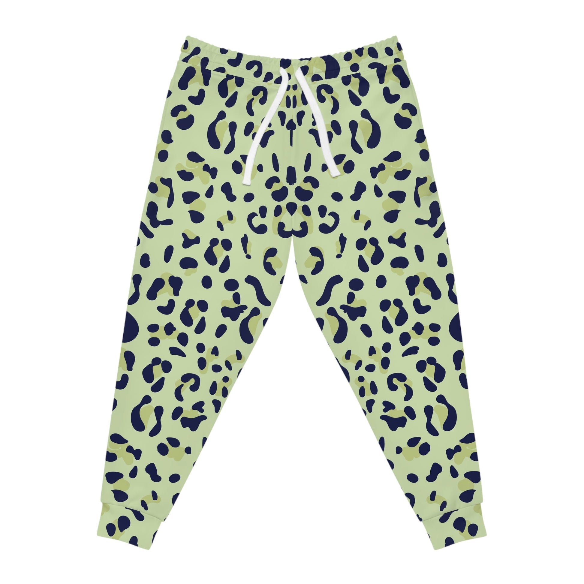 Light Green Leopard Print Joggers, Artsulli - Art is Long, Life is Short, All Over Prints, Size, S, Color, Seam thread color automatically matched to design, , , 47778829088513854609