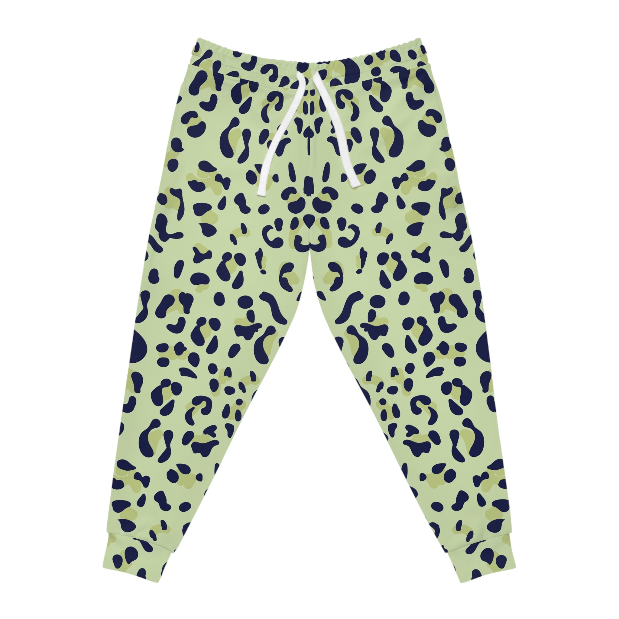 Light Green Leopard Print Joggers, Artsulli - Art is Long, Life is Short, All Over Prints, Size, S, Color, Seam thread color automatically matched to design, , , 47778829088513854609