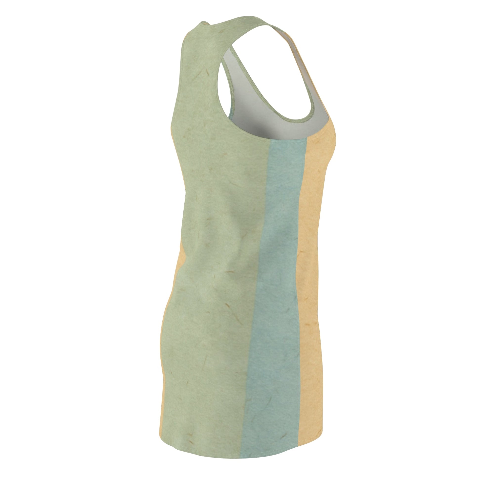 Light Green Ombre Racerback Dress, Artsulli - Art is Long, Life is Short, All Over Prints, , , , , , , 