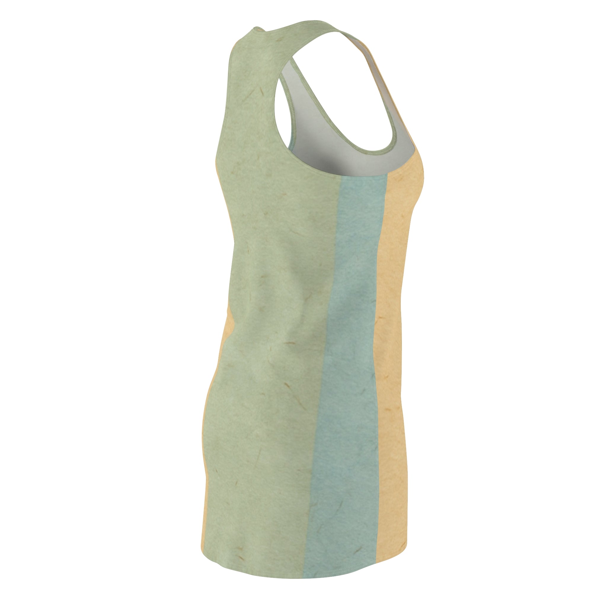 Light Green Ombre Racerback Dress, Artsulli - Art is Long, Life is Short, All Over Prints, , , , , , , 